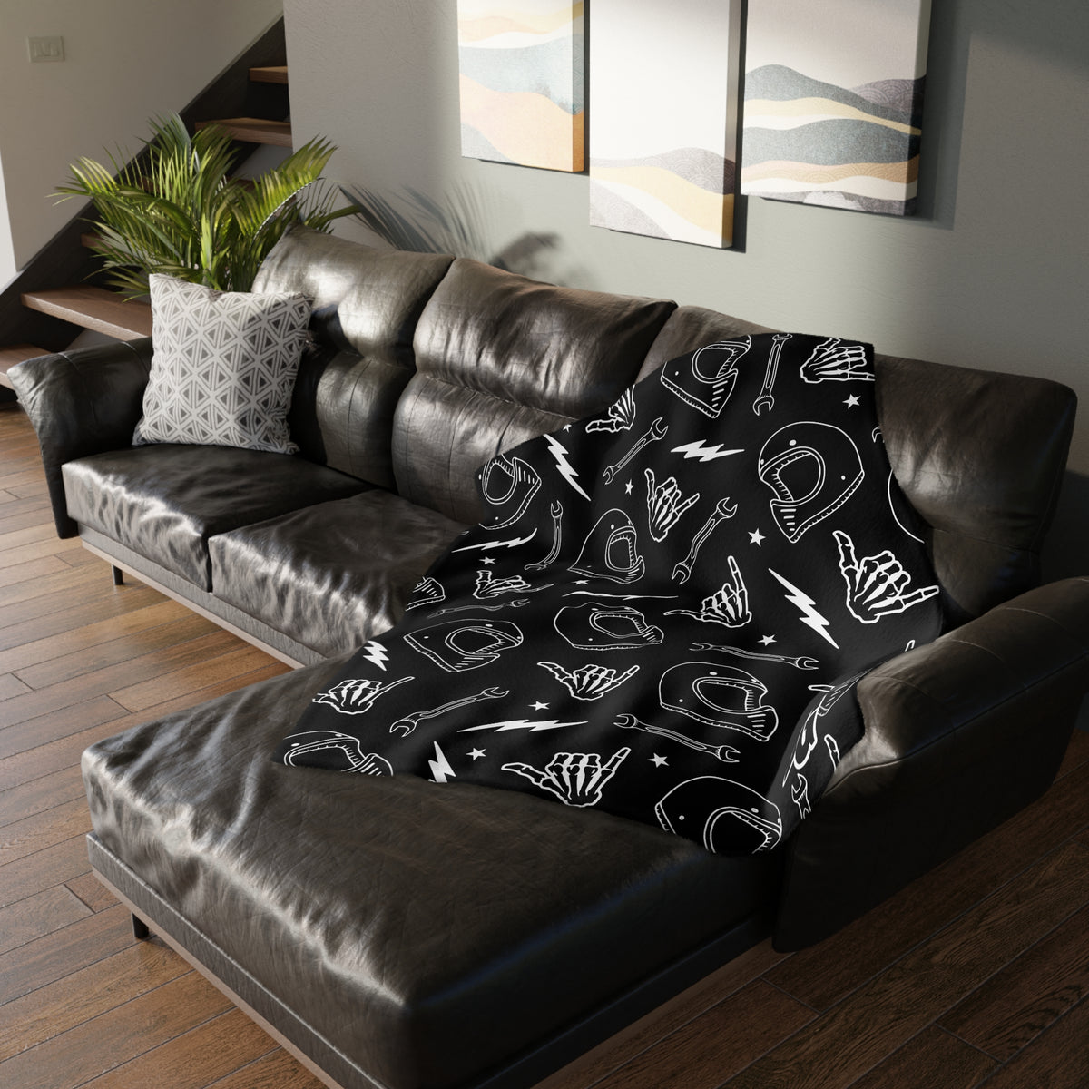 DESERTGIRL Rad Rider Fuzzy Blanket ( Double Sided )