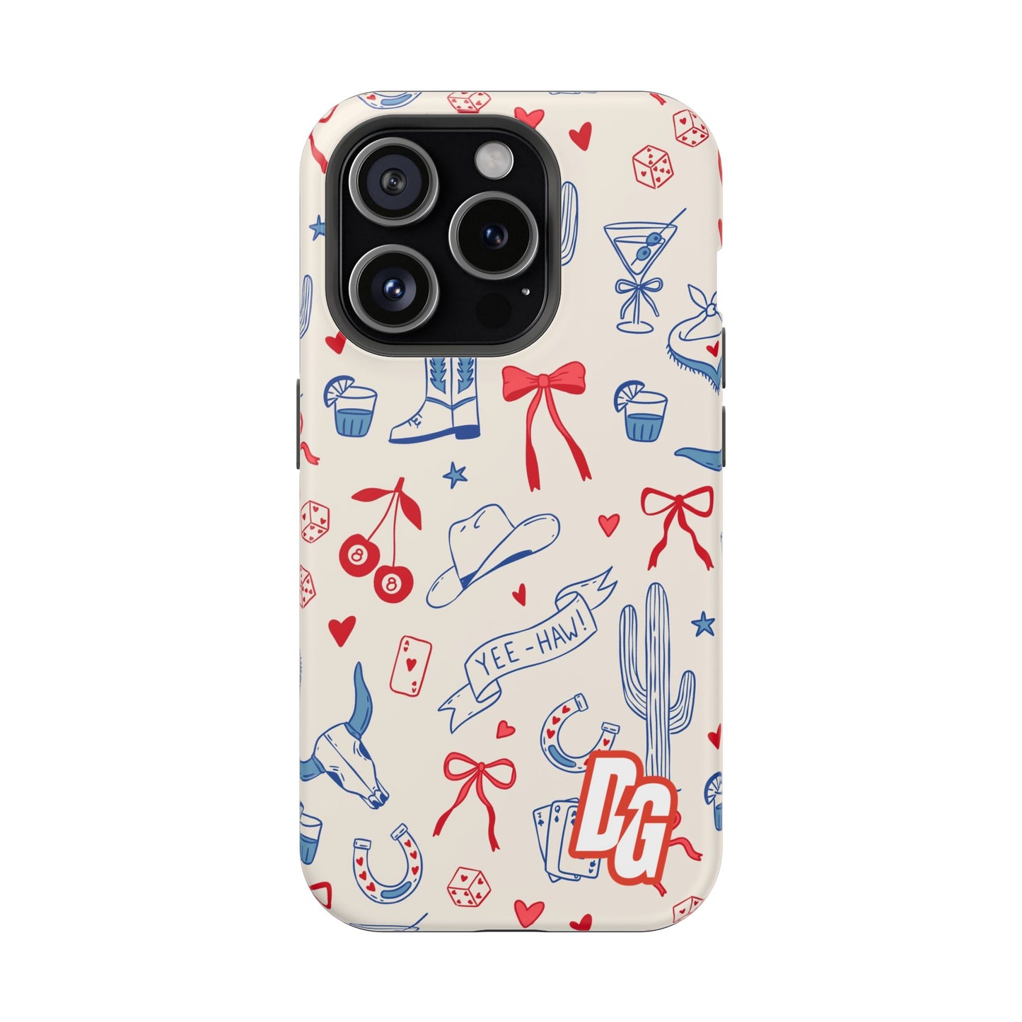 Lucky Cowgirl USA Tough Magnetic Cases