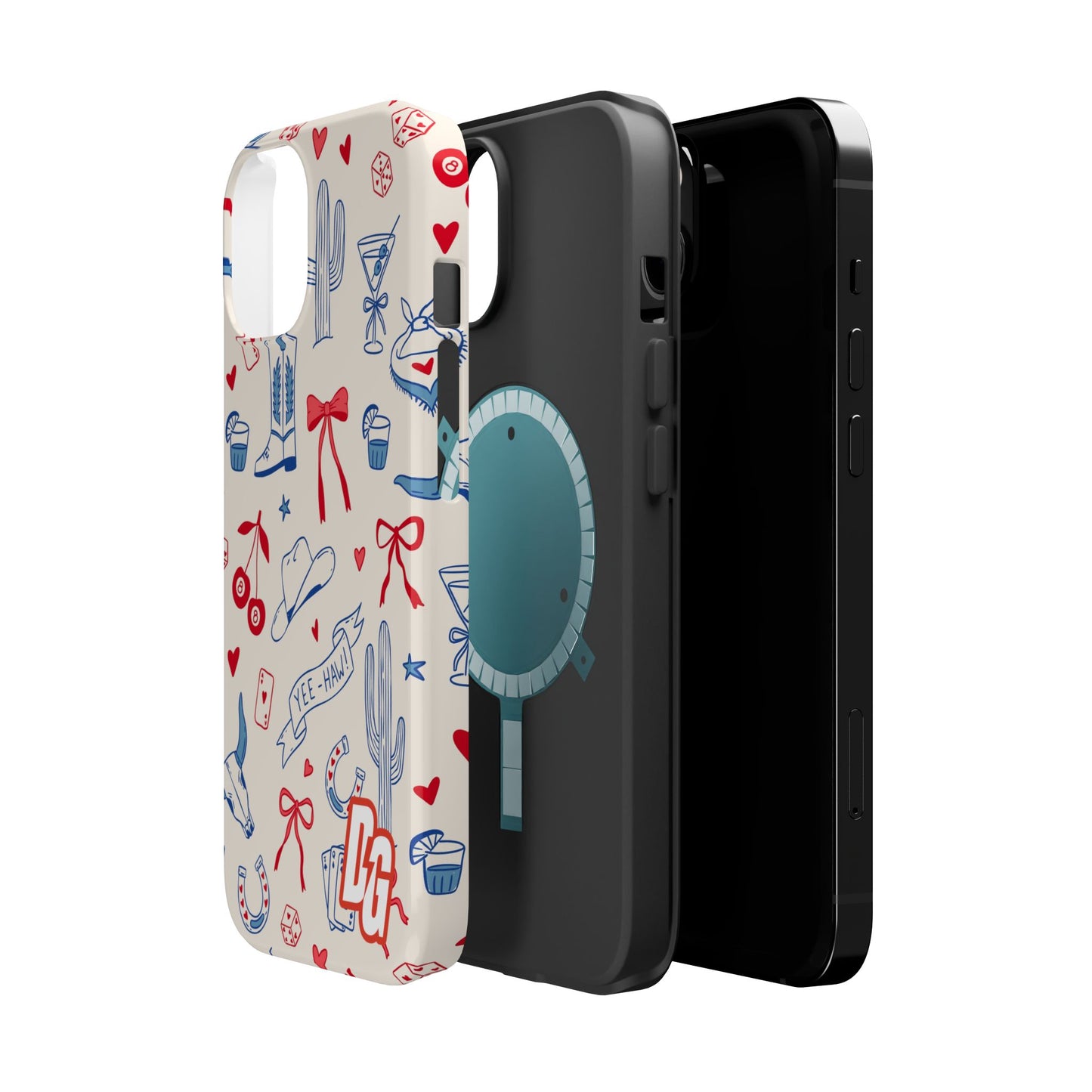 Lucky Cowgirl USA Tough Magnetic Cases