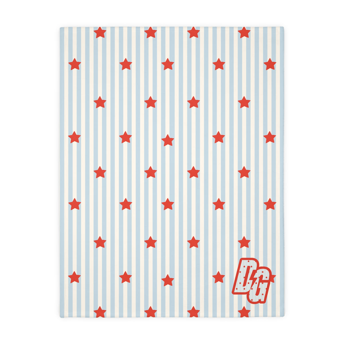 DESERTGIRL Stars&Stripes Fuzzy Blanket ( Double Sided )