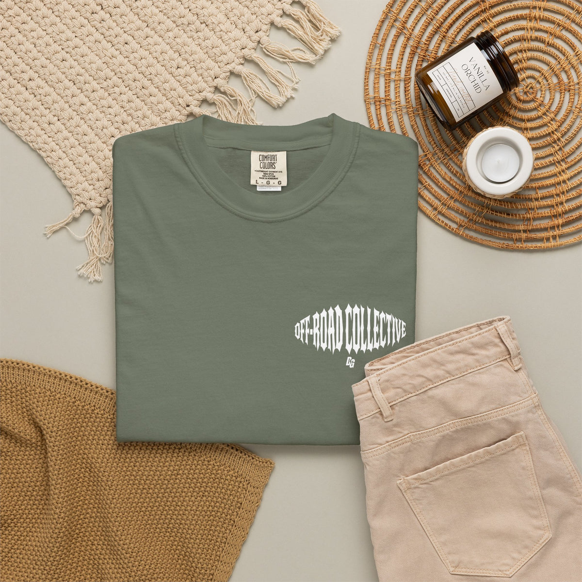 Off-Road Collective Metal Wrap Comfort Colors Tee - WHITE