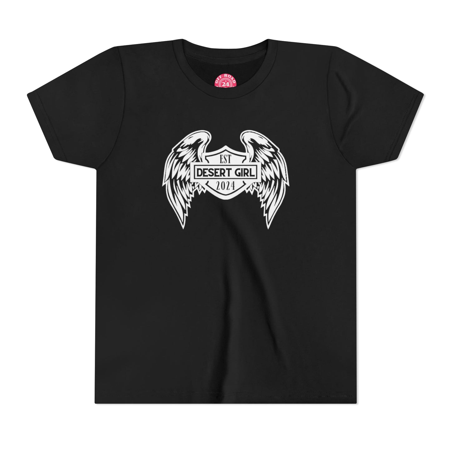 Youth Desert Girl Wings Short Sleeve Tee
