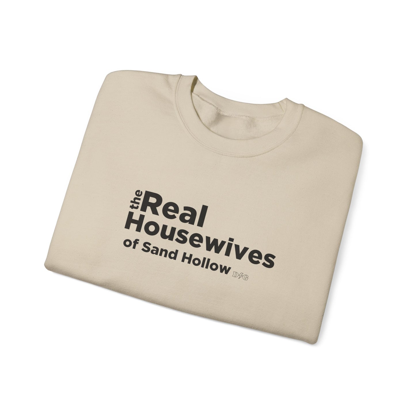 Real Housewives Crewneck - Sand Hollow