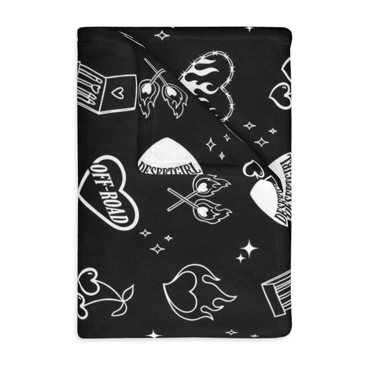 DESERTGIRL Off-Road Tattoo Fuzzy Blanket ( Double Sided )