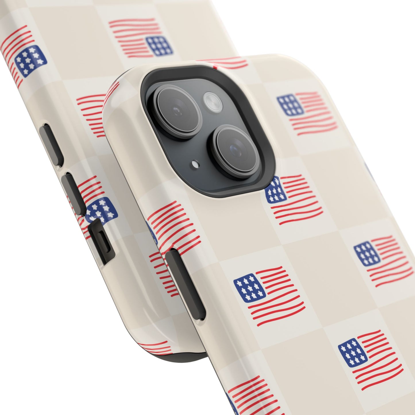 Checkered USA Tough Magnetic Cases