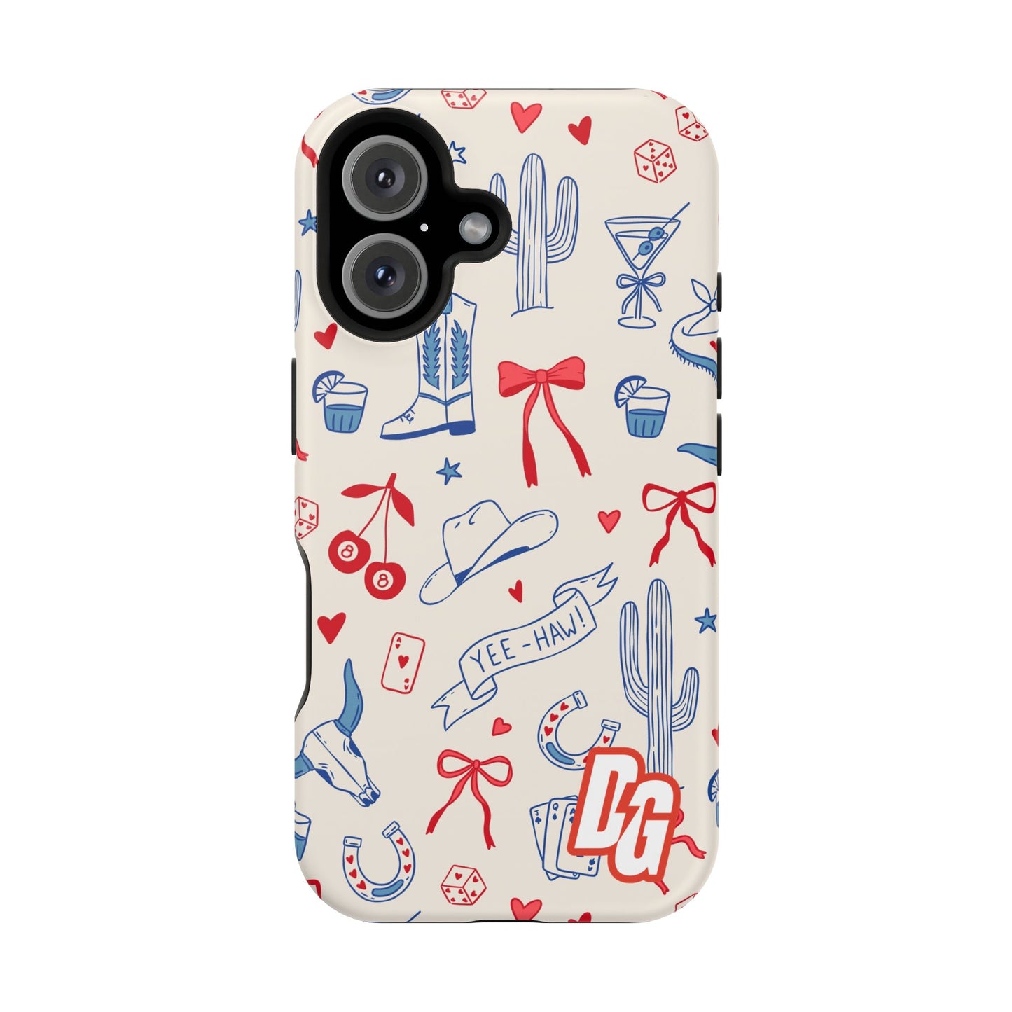 Lucky Cowgirl USA Tough Magnetic Cases