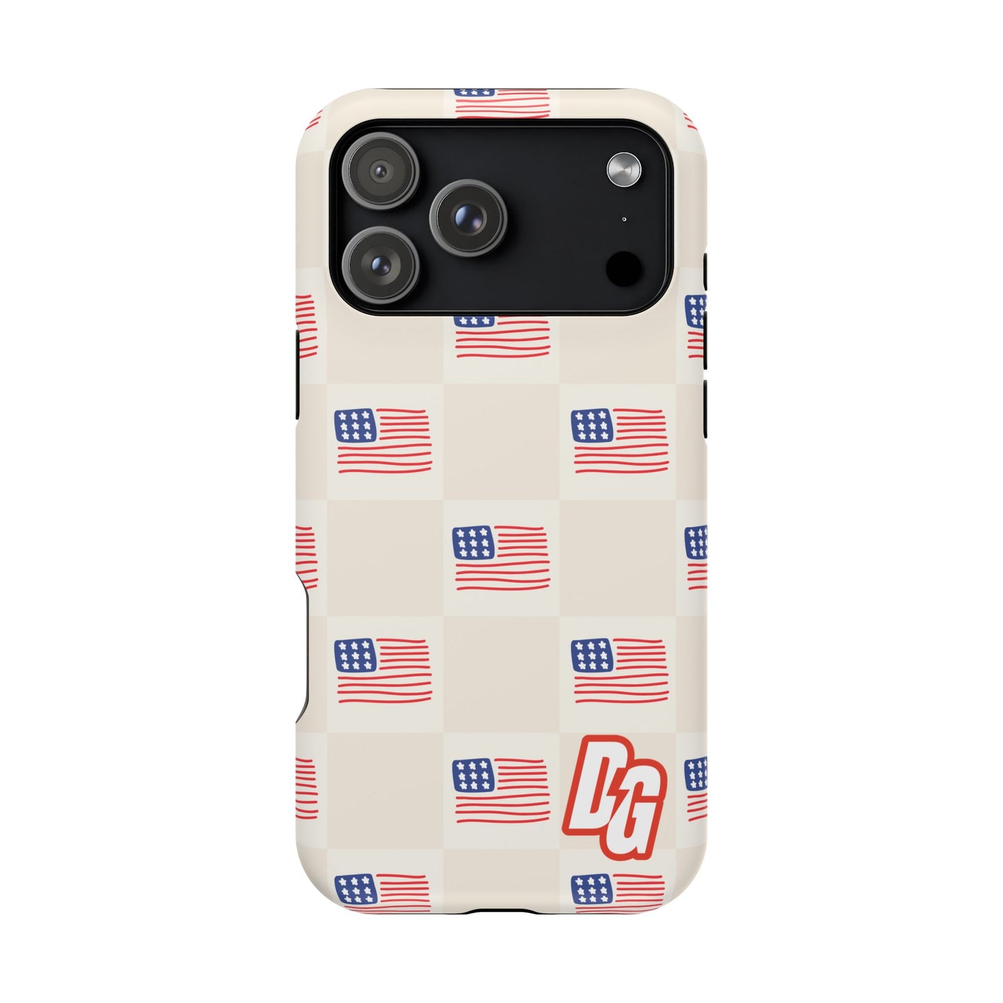 Checkered USA Tough Magnetic Cases