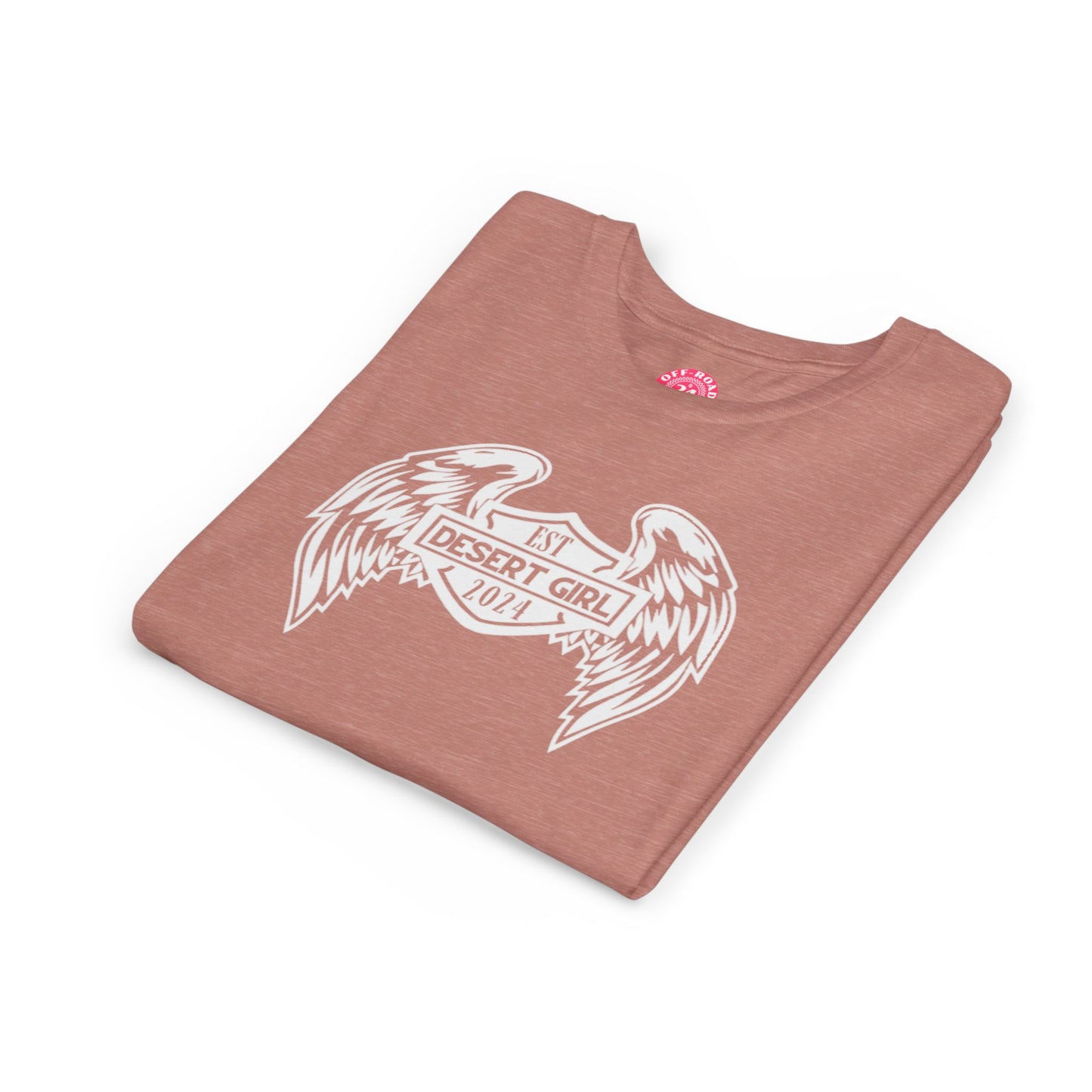 Youth Desert Girl Wings Short Sleeve Tee