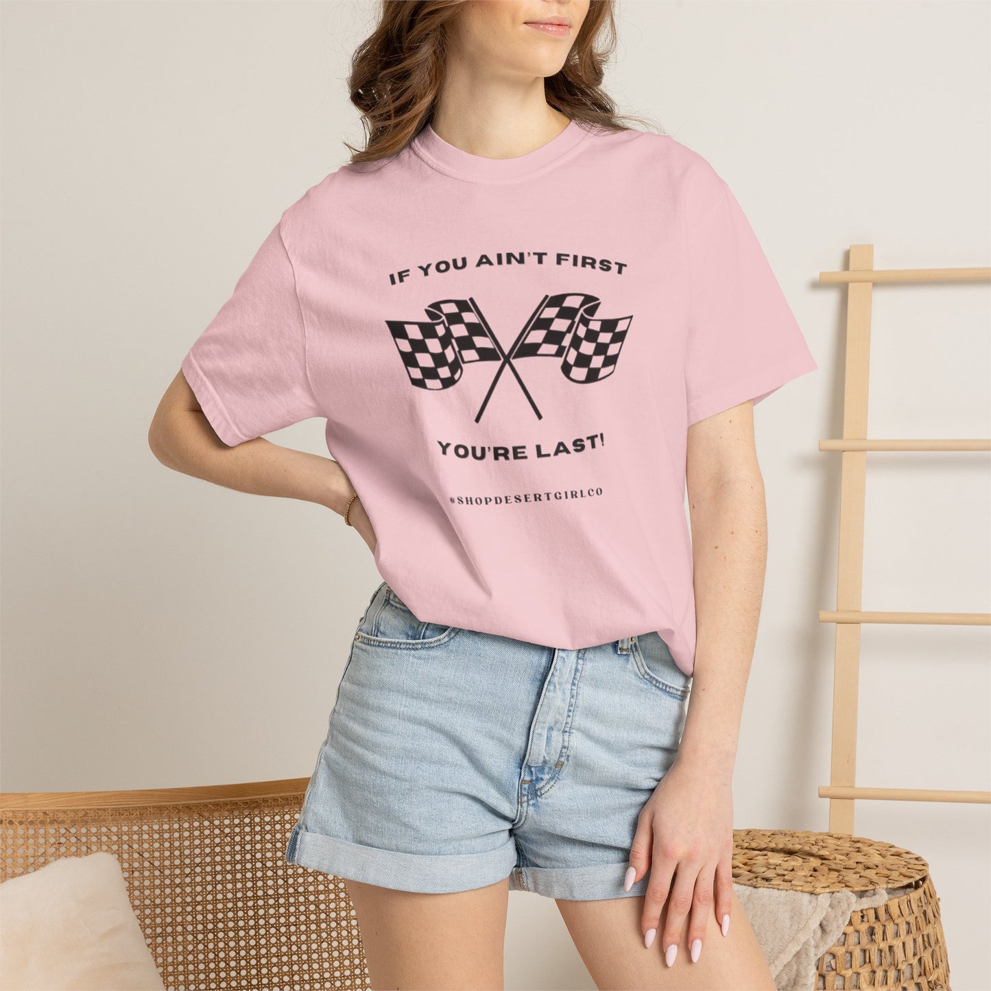If You Ain't First 24 Comfort Colors Tee - BLACK