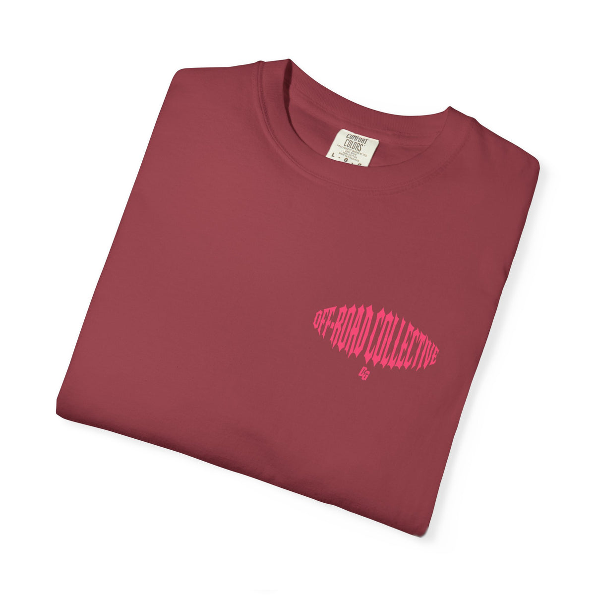 Off-Road Collective Metal Wrap Comfort Colors Tee - PINK