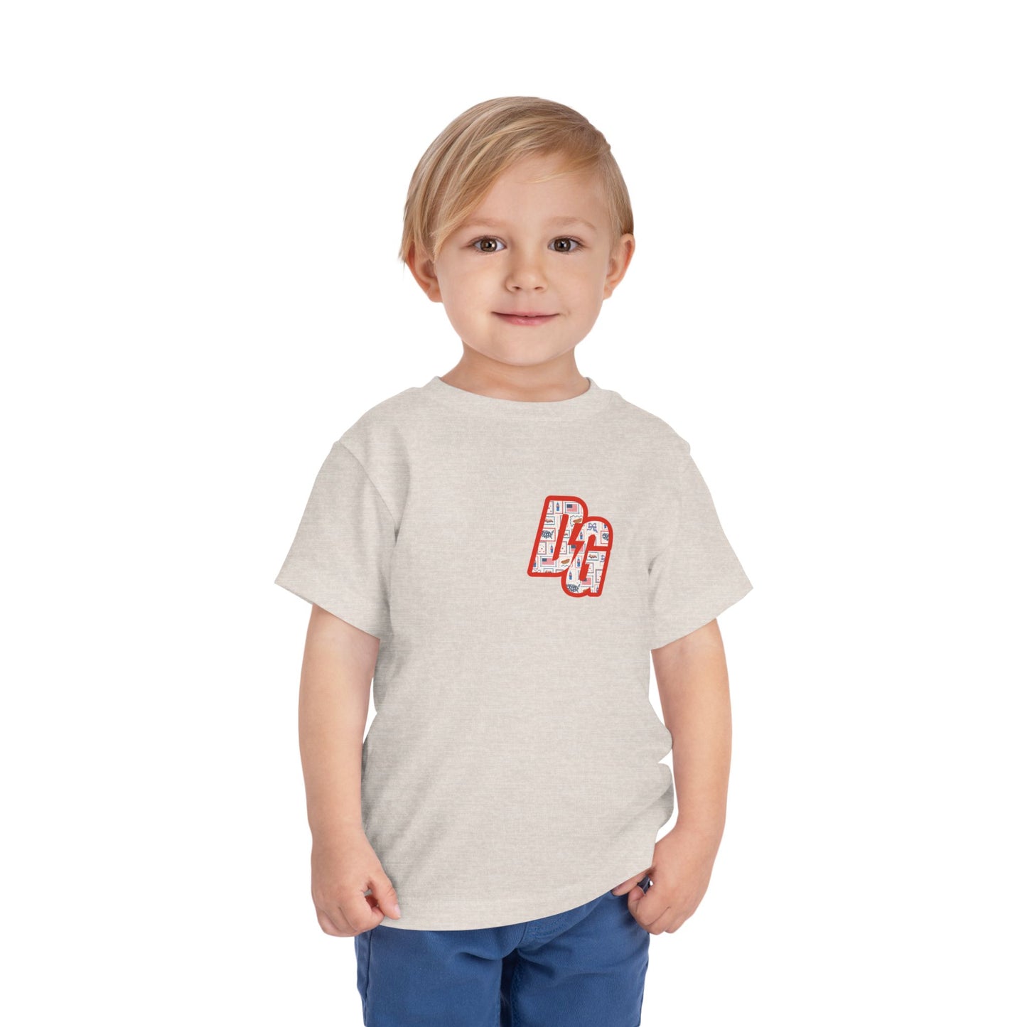 Toddler Postcard USA DG Short Sleeve Tee