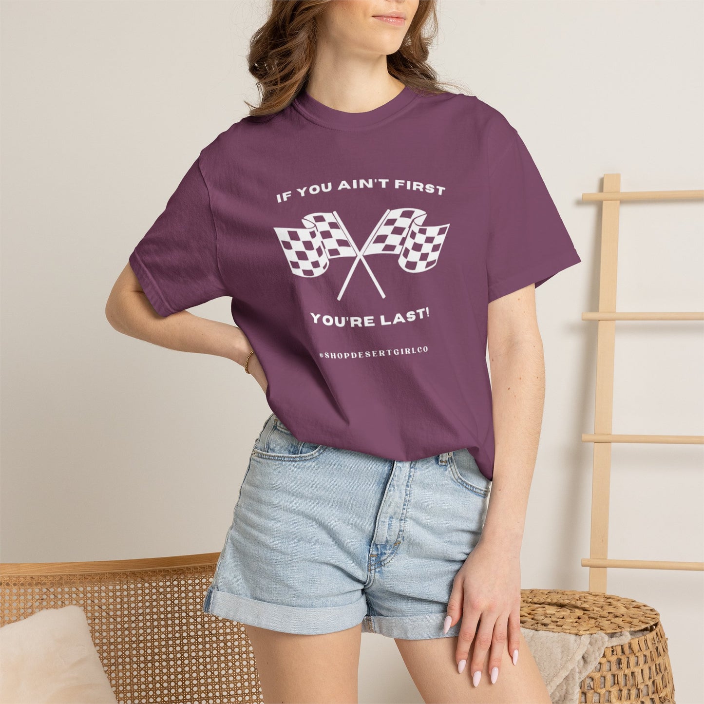 If You Ain't First 24 Comfort Colors Tee - WHITE