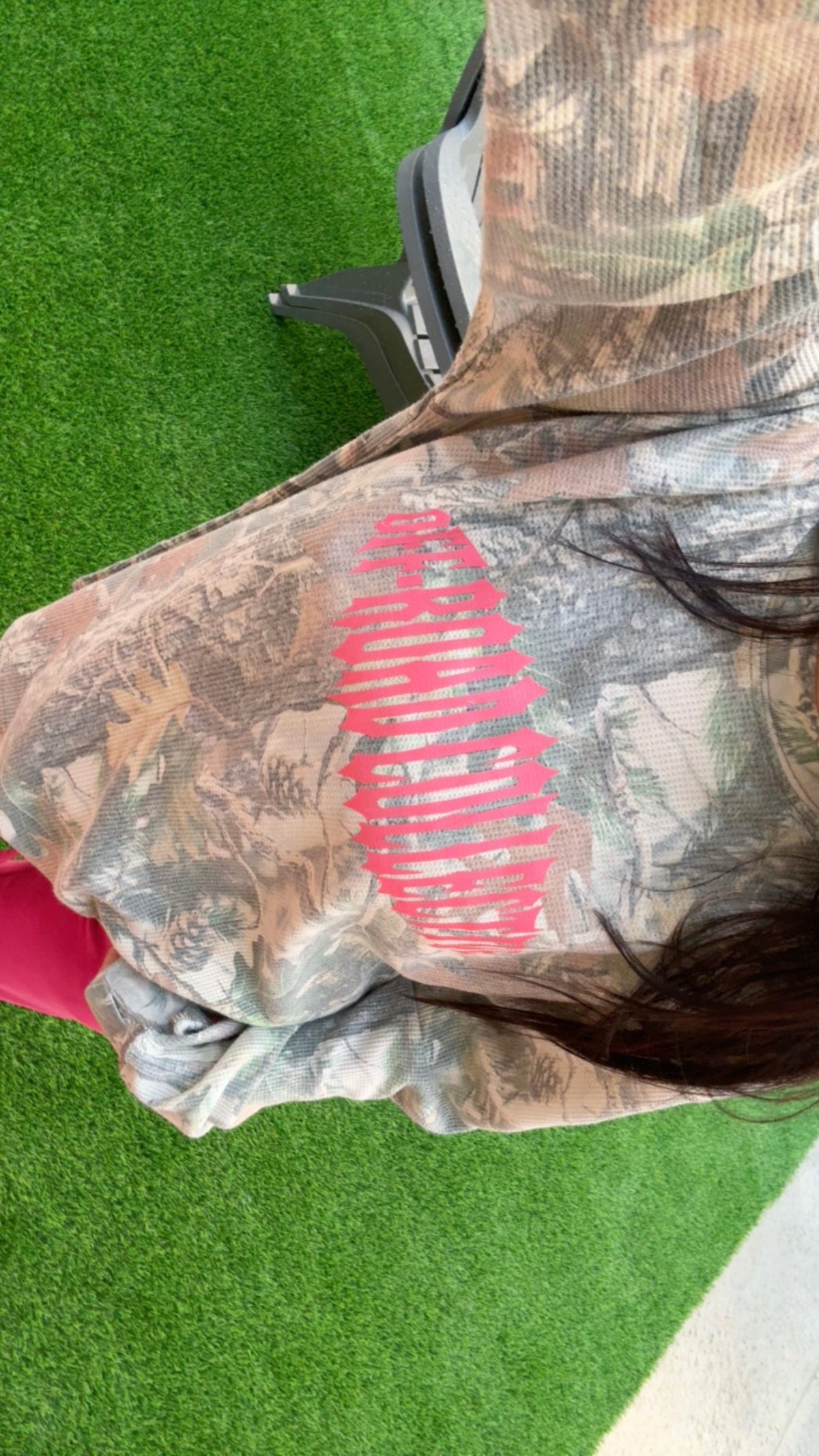 Off-Road Collective Metal Wrap Camo Waffle Knit Long Sleeve