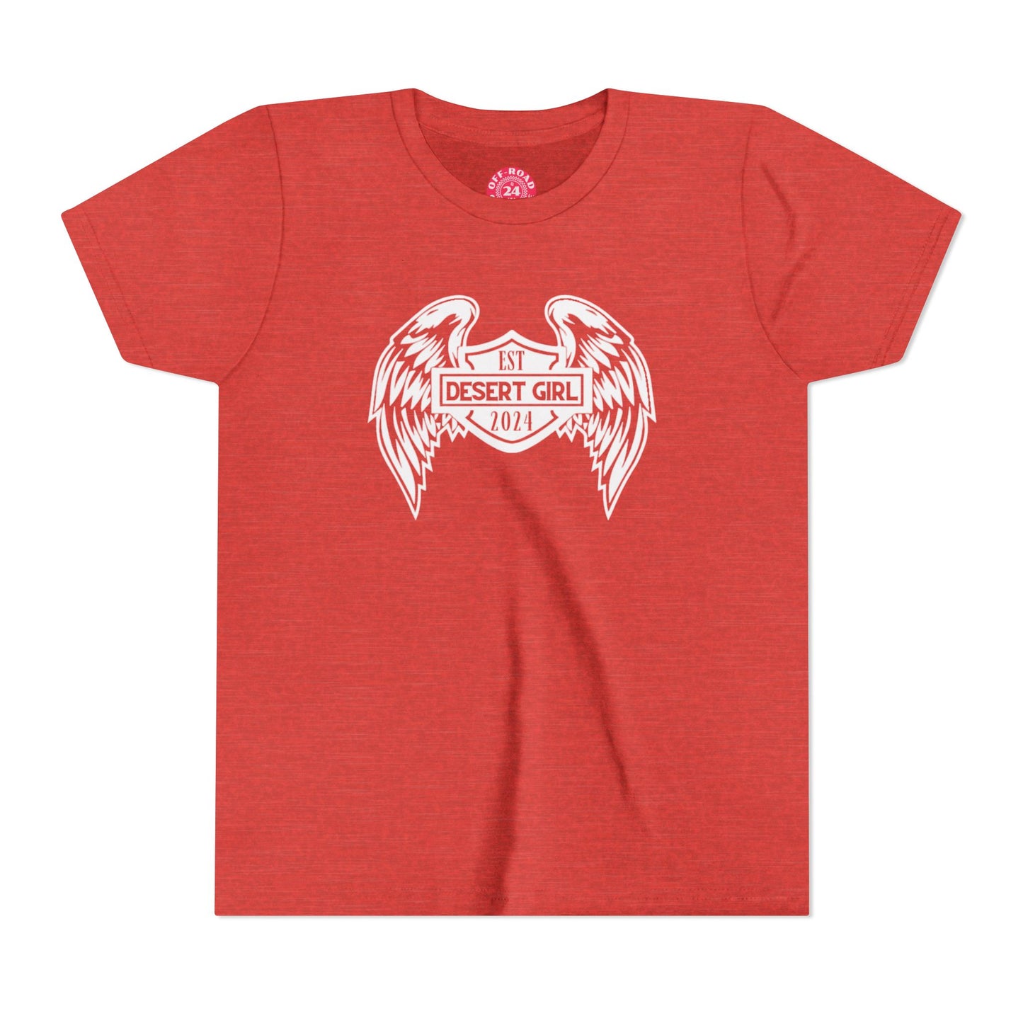 Youth Desert Girl Wings Short Sleeve Tee