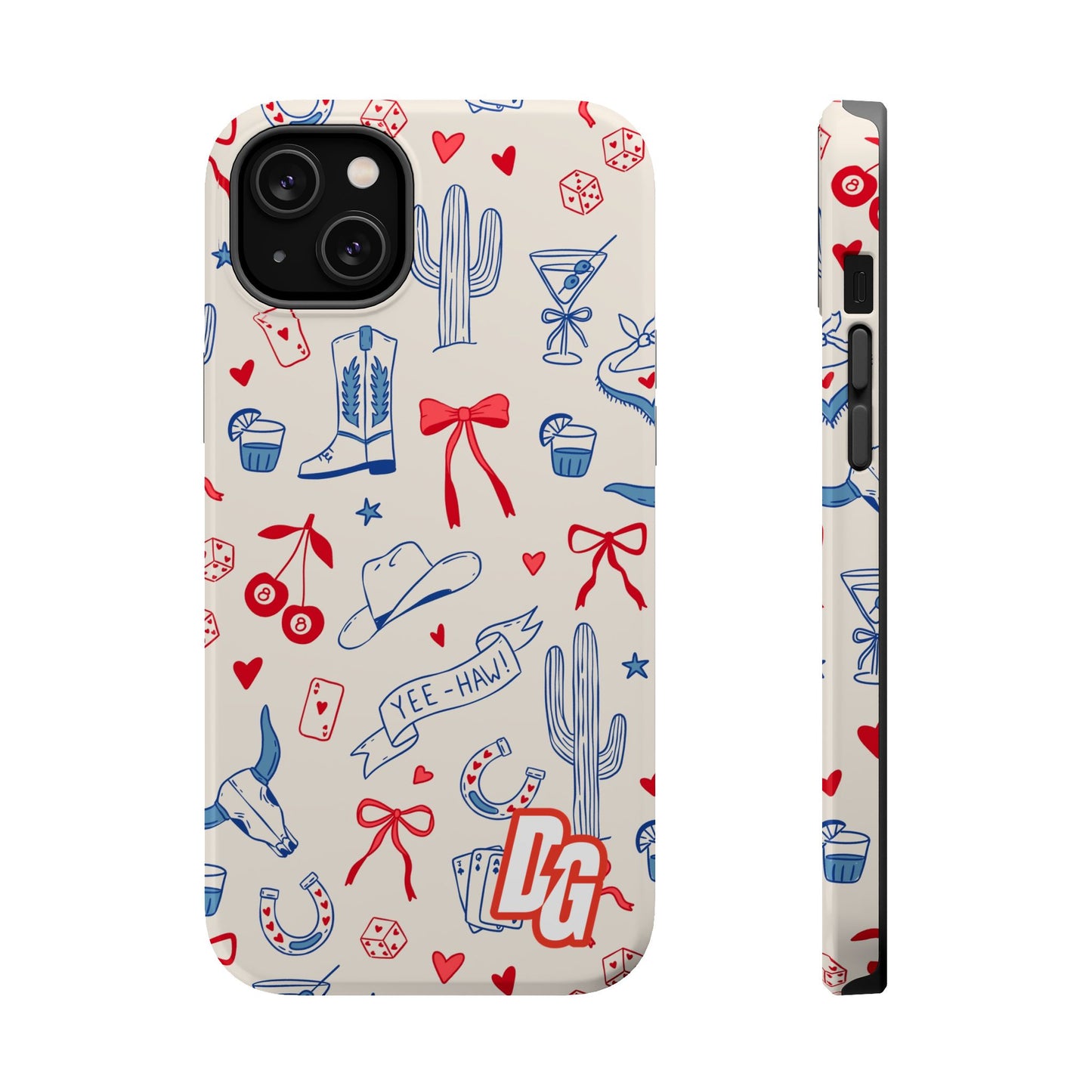 Lucky Cowgirl USA Tough Magnetic Cases