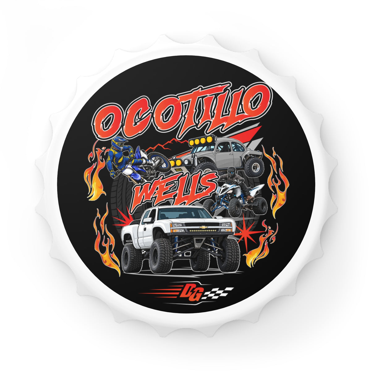 Ocotillo Wells Throwback Cap Bottle Opener