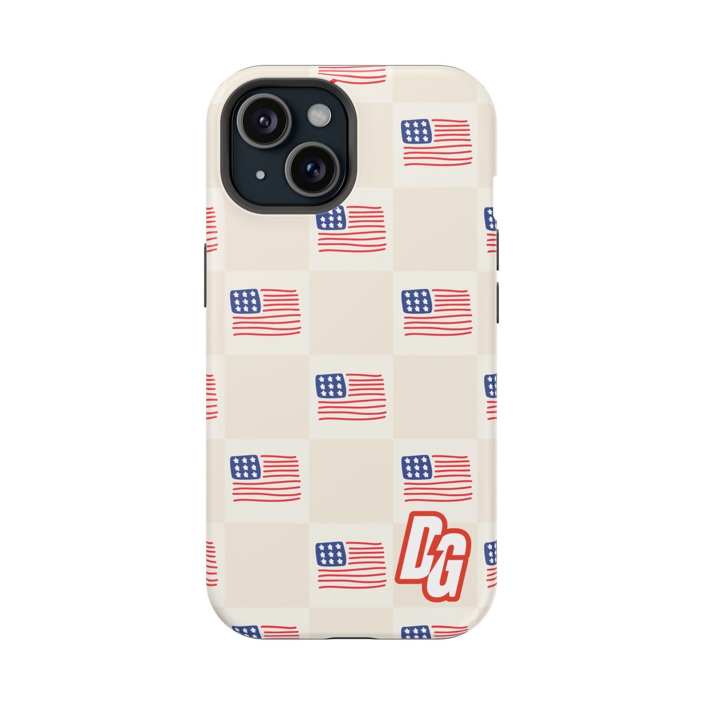 Checkered USA Tough Magnetic Cases