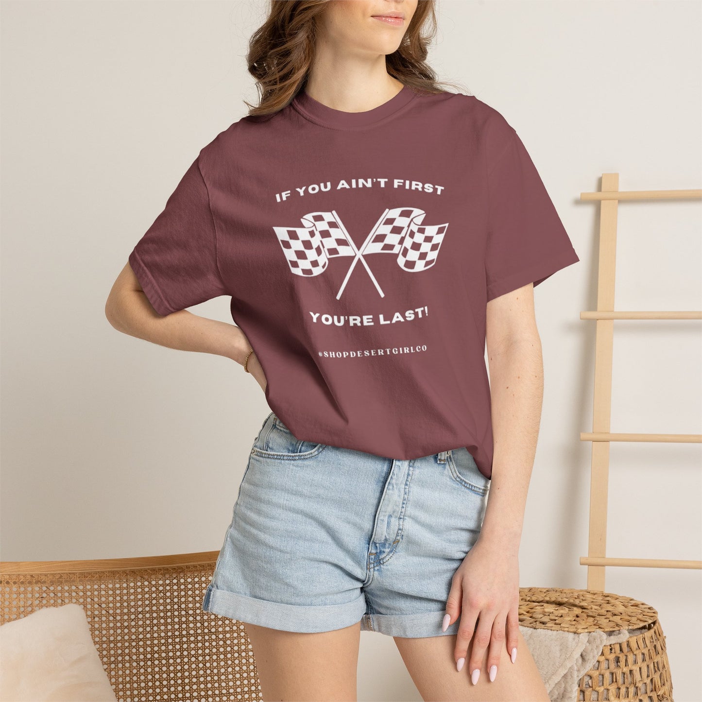 If You Ain't First 24 Comfort Colors Tee - WHITE