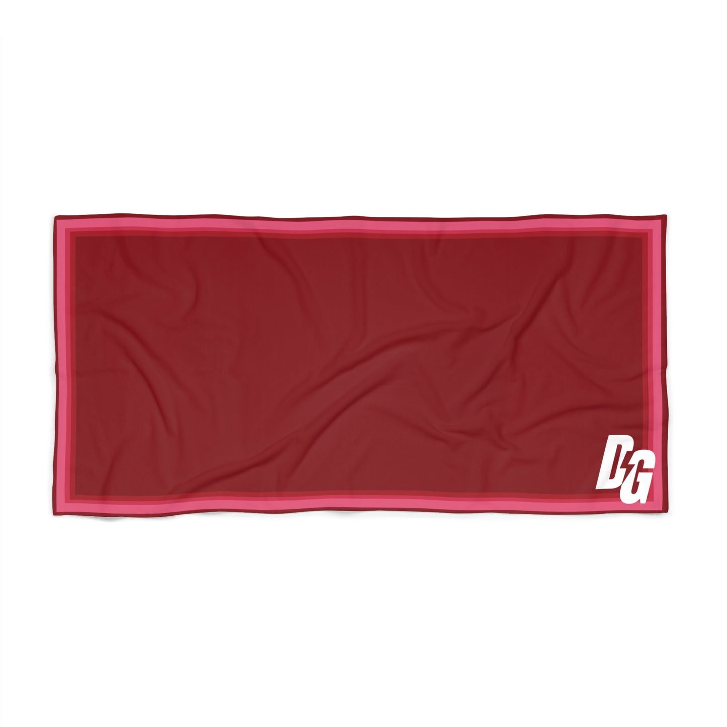 Desert Girl Red Stripe Beach Towel