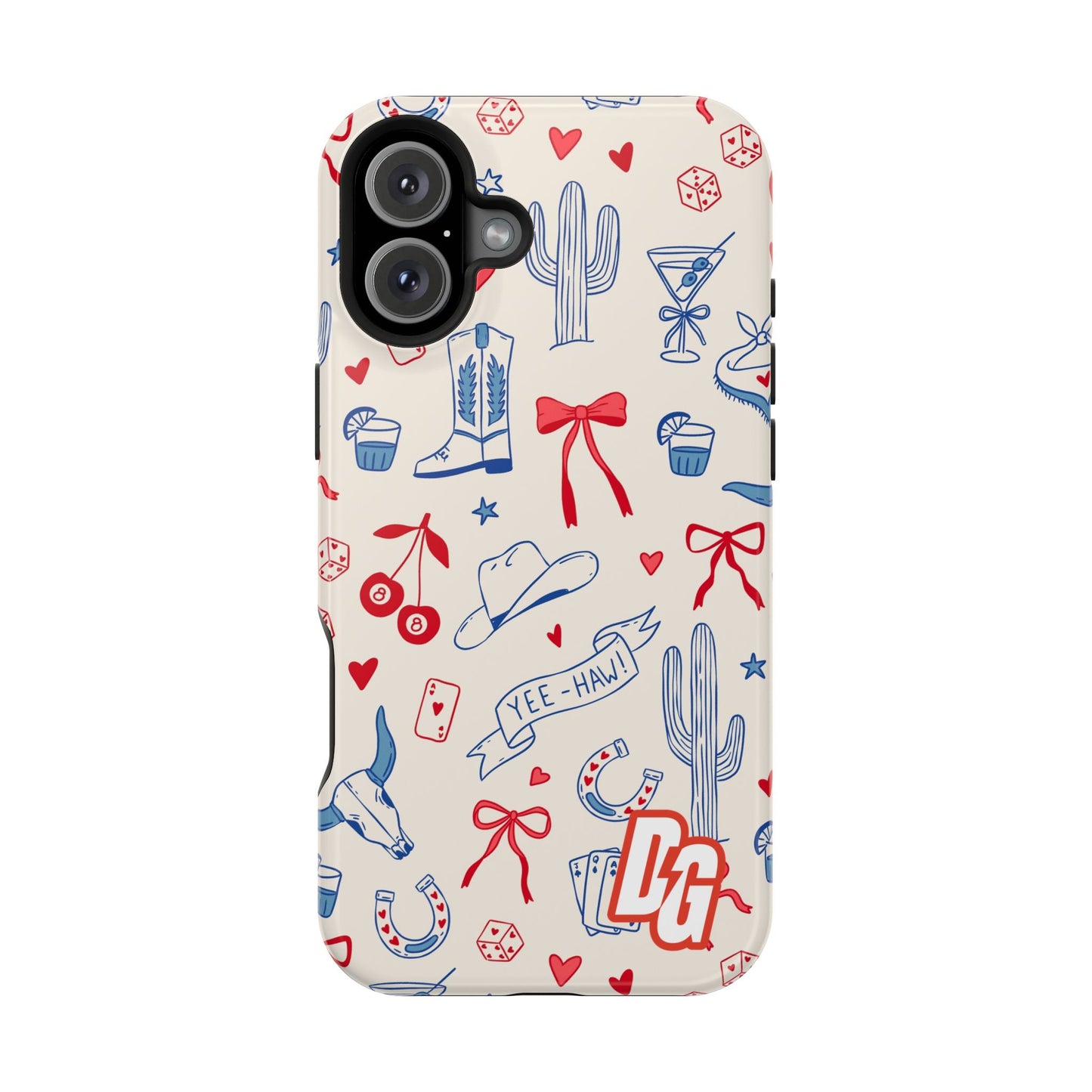 Lucky Cowgirl USA Tough Magnetic Cases