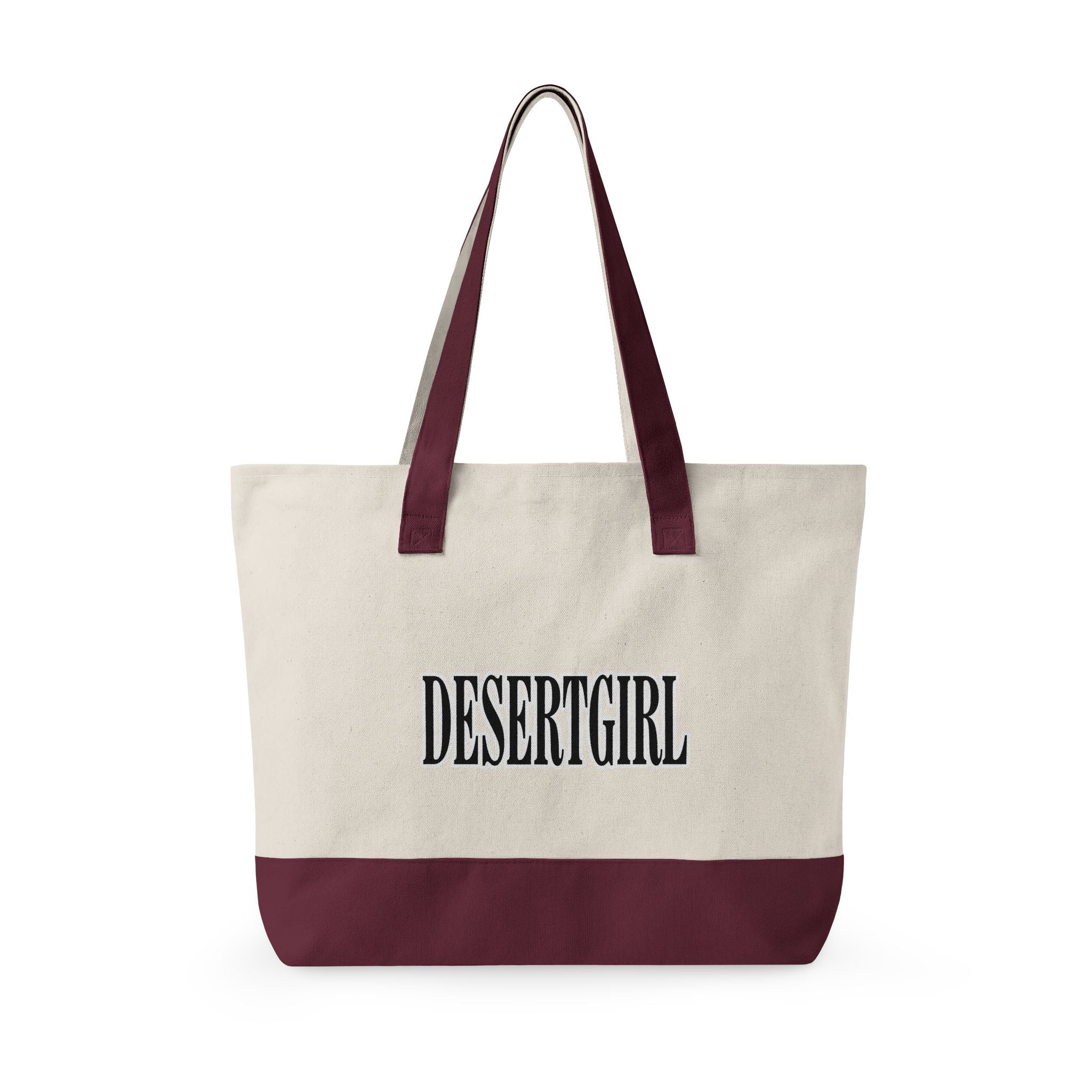Essential Zippered Canvas Tote – DESERT GIRL
