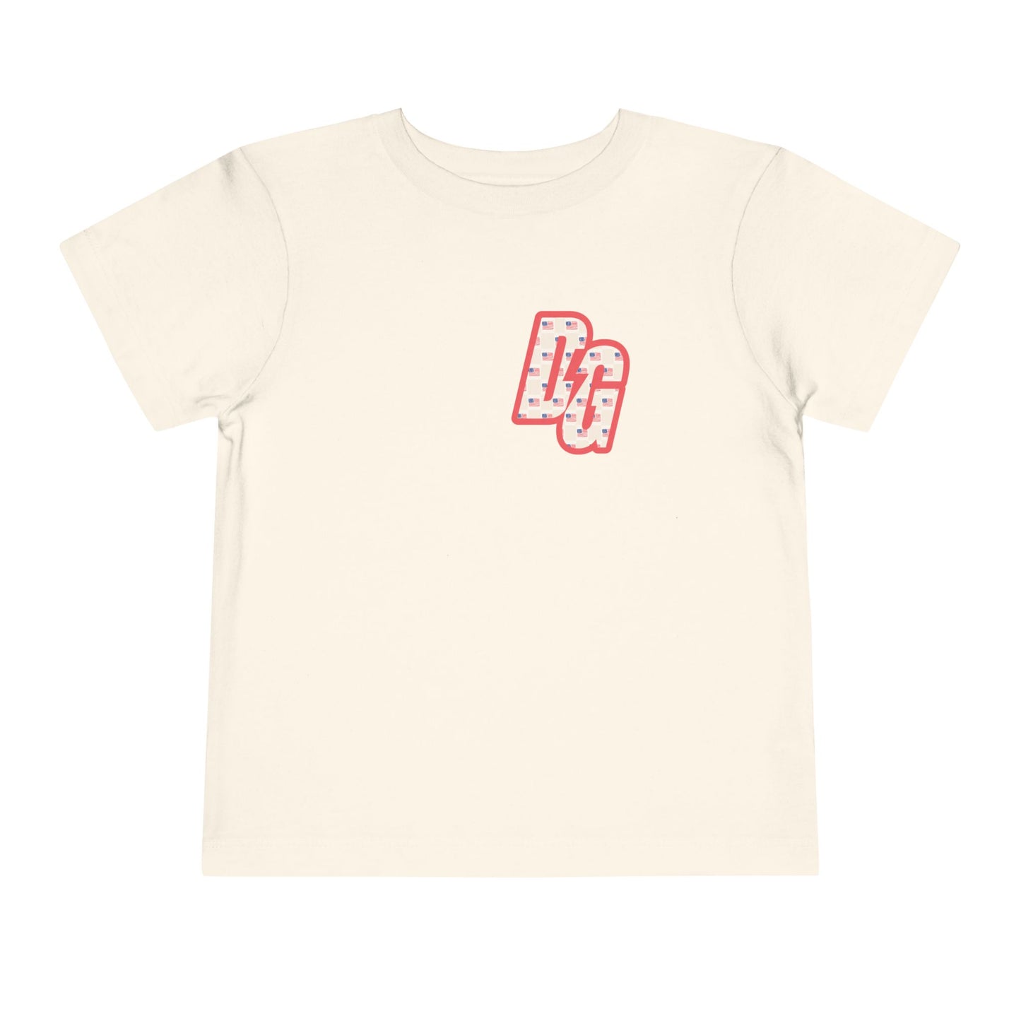 Toddler Checkered USA DG Short Sleeve Tee