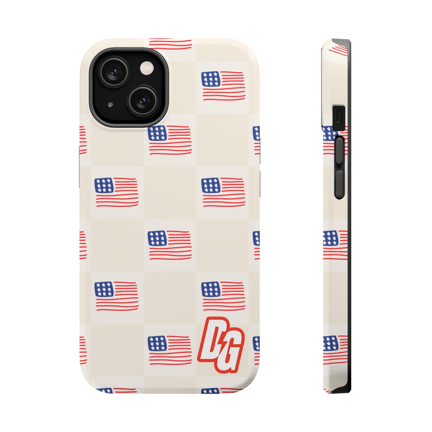 Checkered USA Tough Magnetic Cases