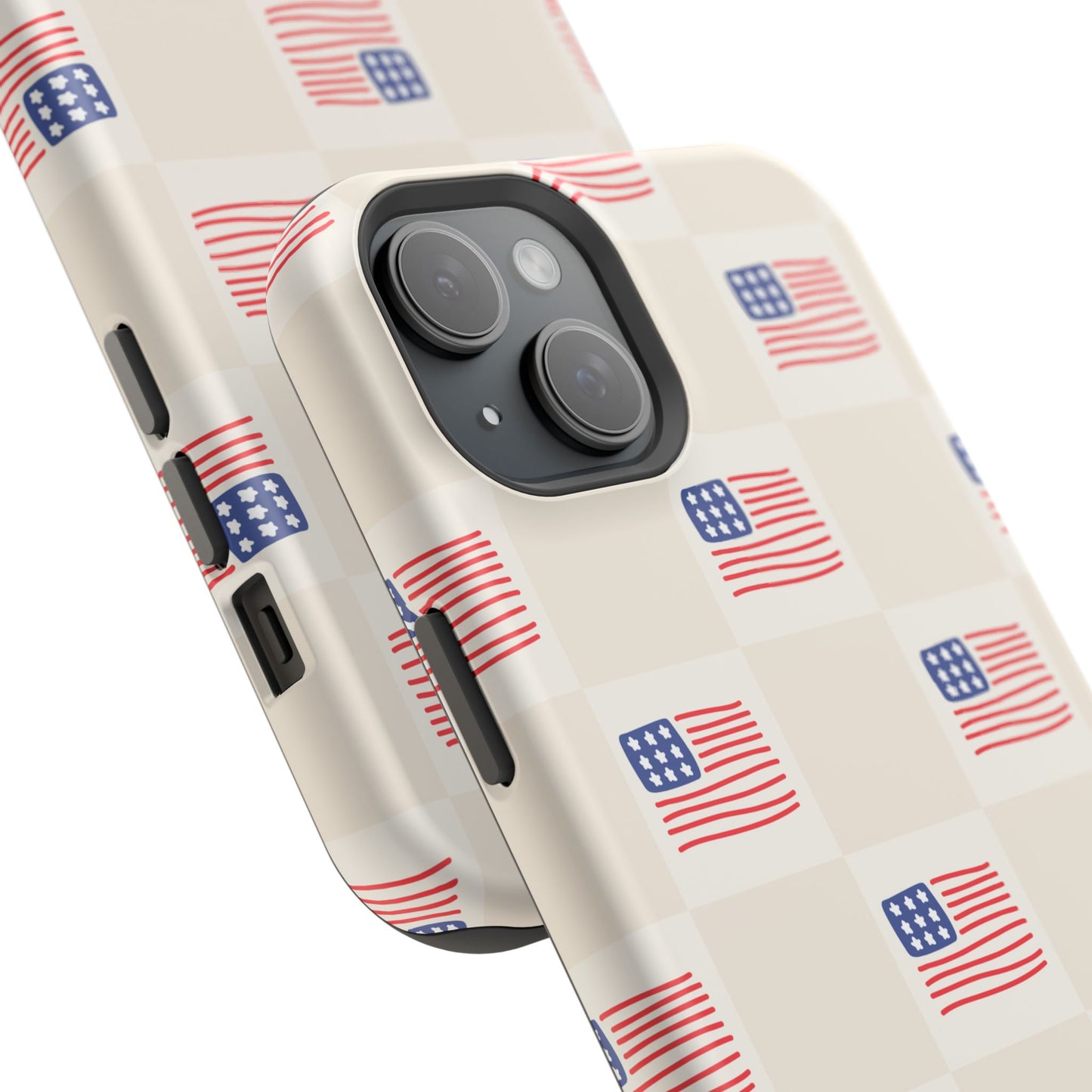 Checkered USA Tough Magnetic Cases