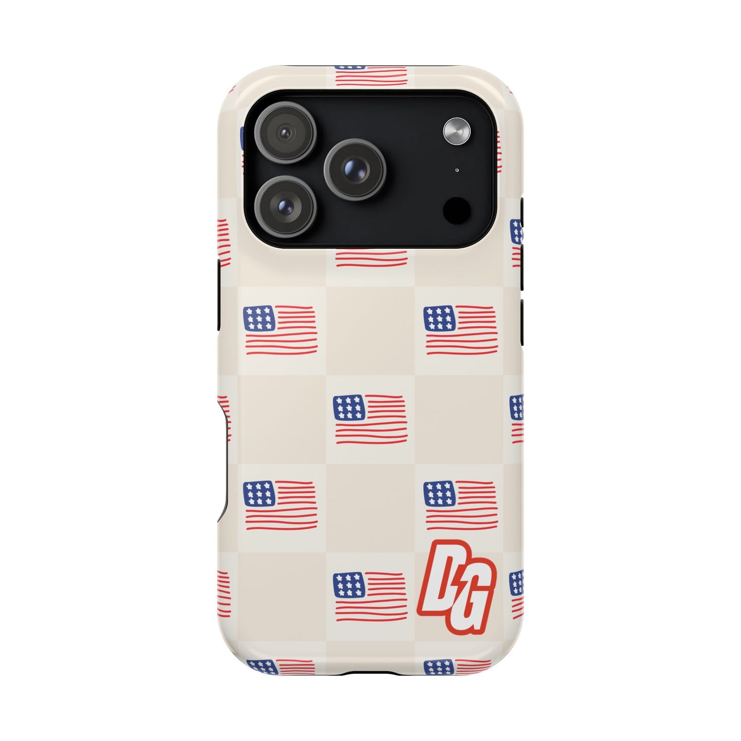 Checkered USA Tough Magnetic Cases