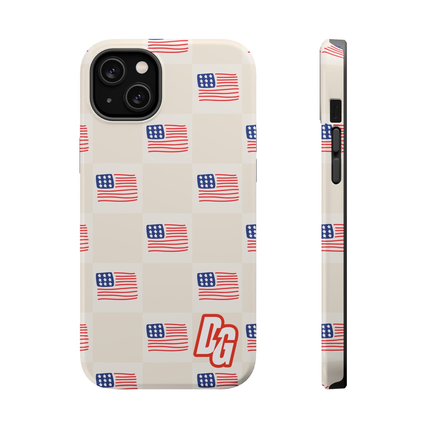 Checkered USA Tough Magnetic Cases