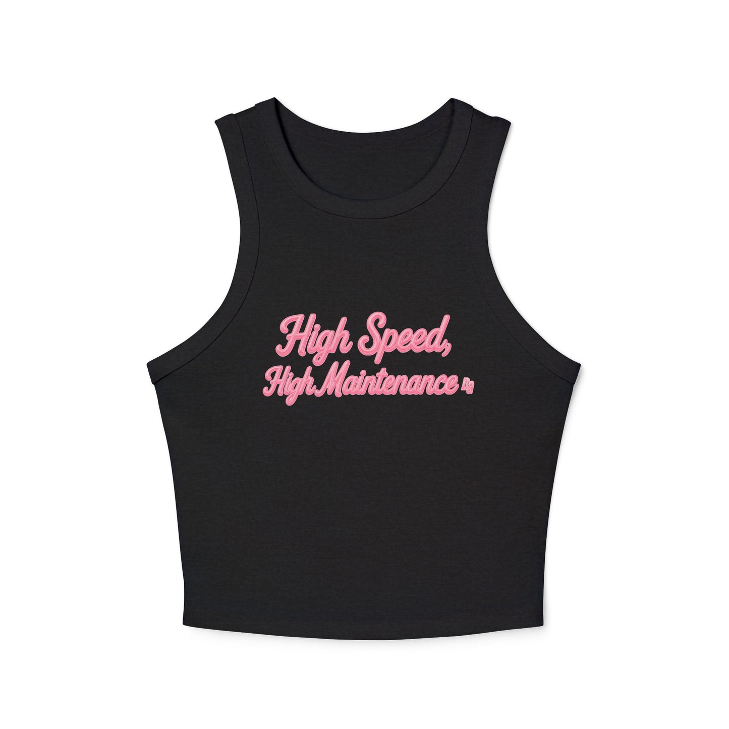 High Speed, High Maintenance Rib Racer Tank - BUBBLEGUM