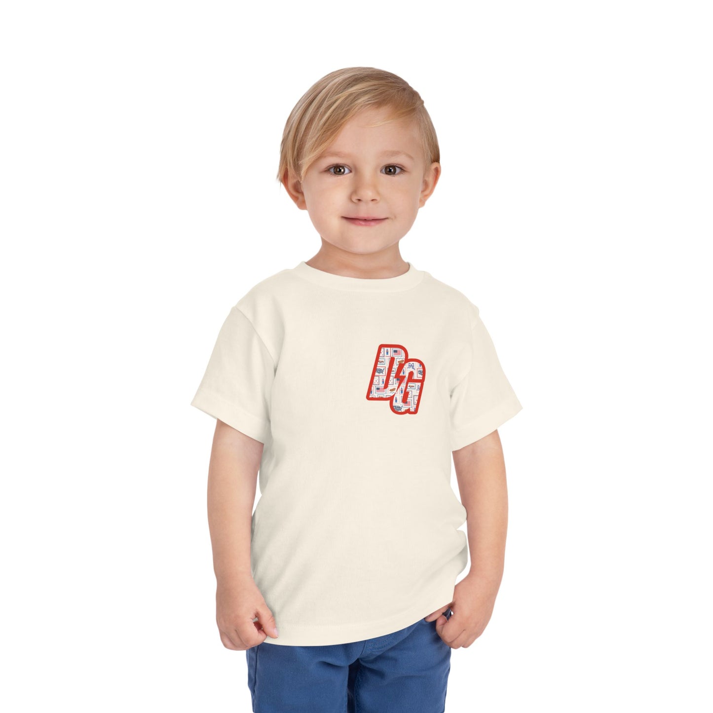 Toddler Postcard USA DG Short Sleeve Tee