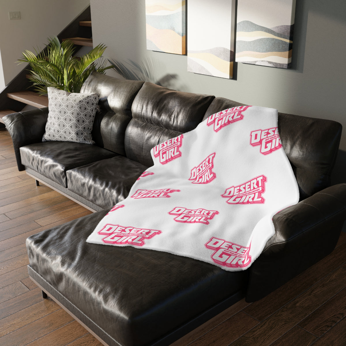 Desert Girl Off-Road Collective Fuzzy Blanket ( Double Sided )