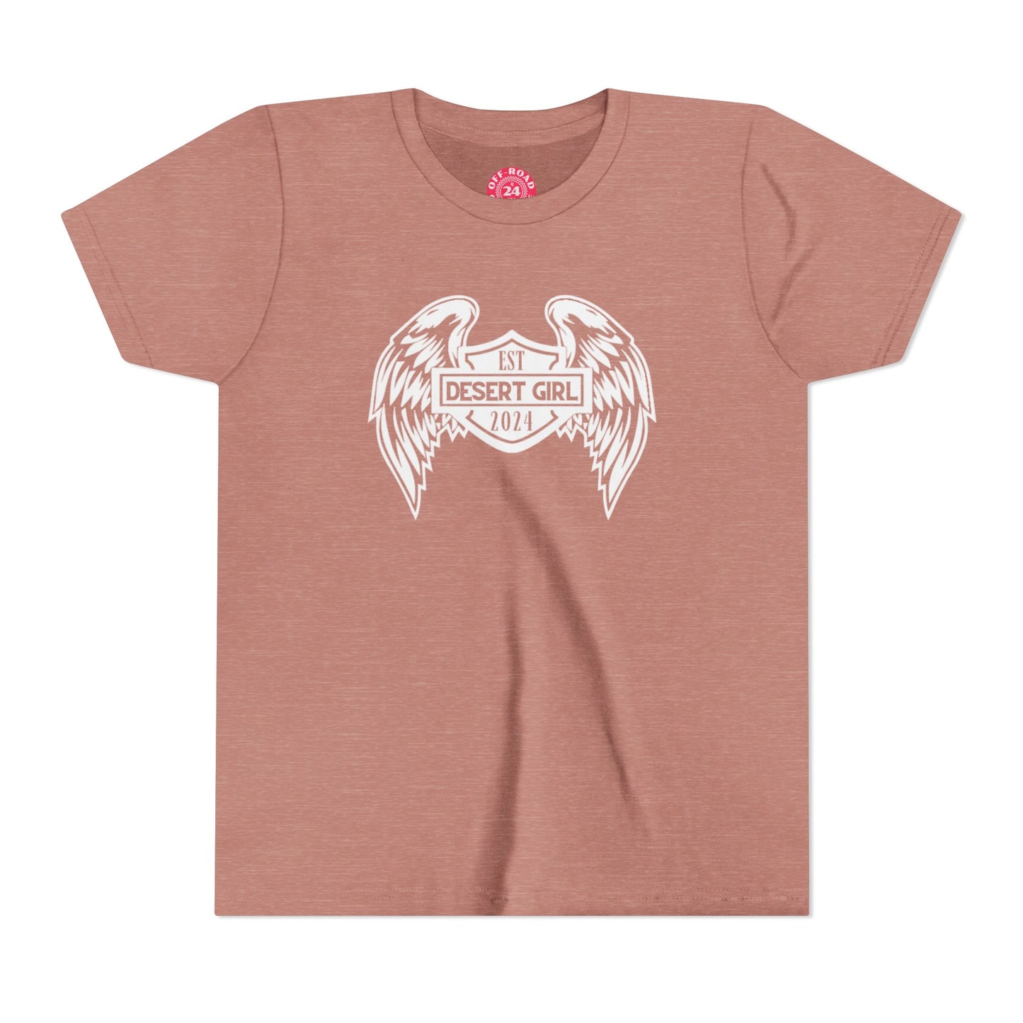 Youth Desert Girl Wings Short Sleeve Tee