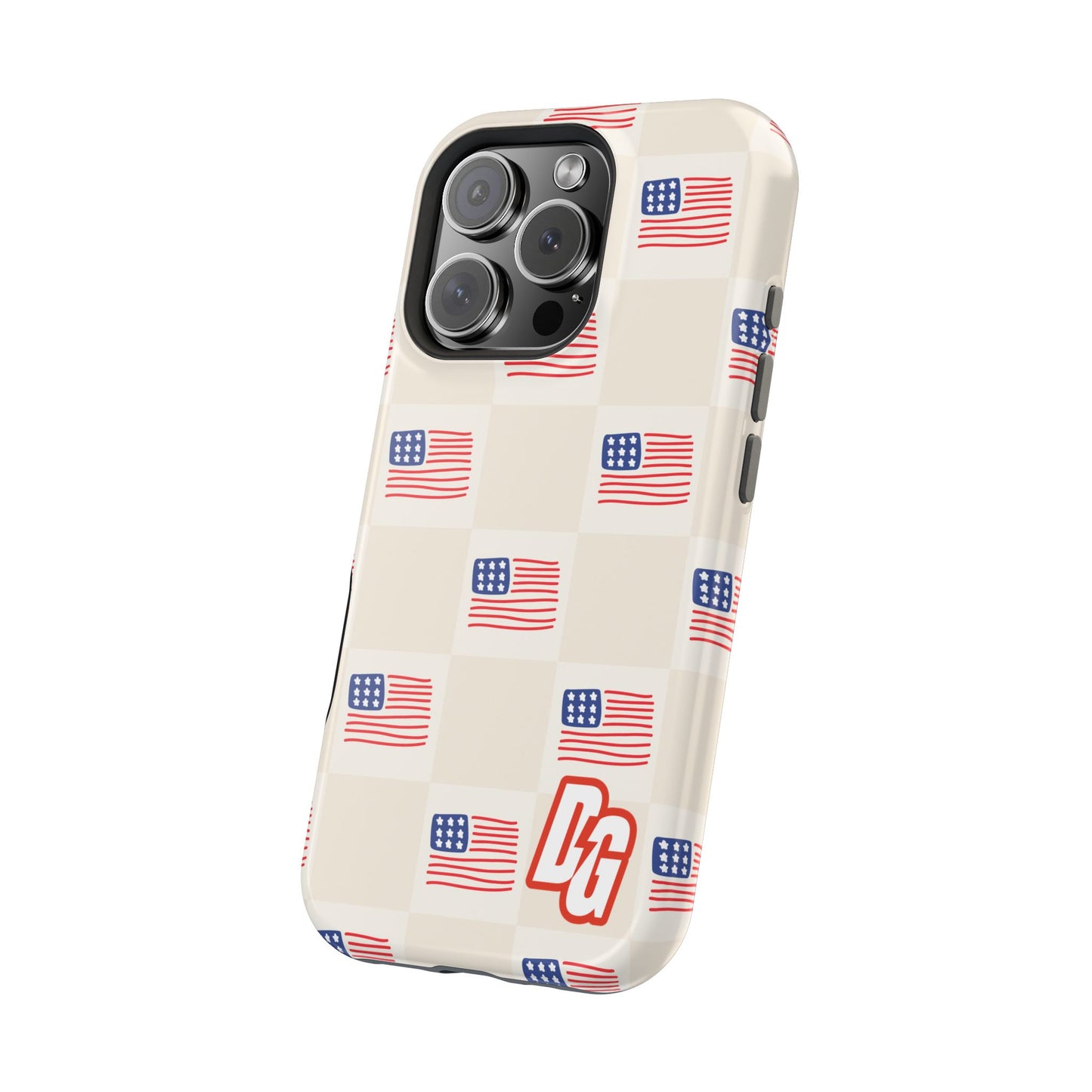 Checkered USA Tough Magnetic Cases