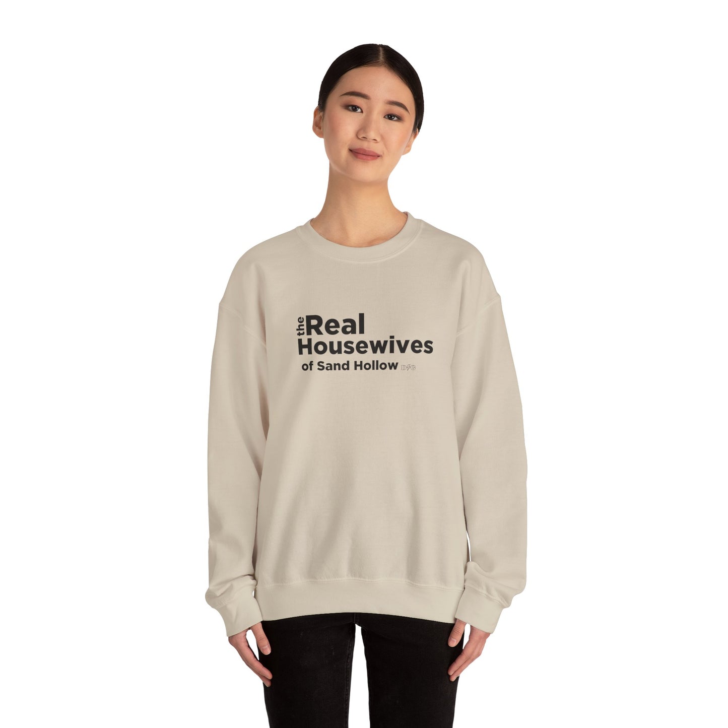 Real Housewives Crewneck - Sand Hollow