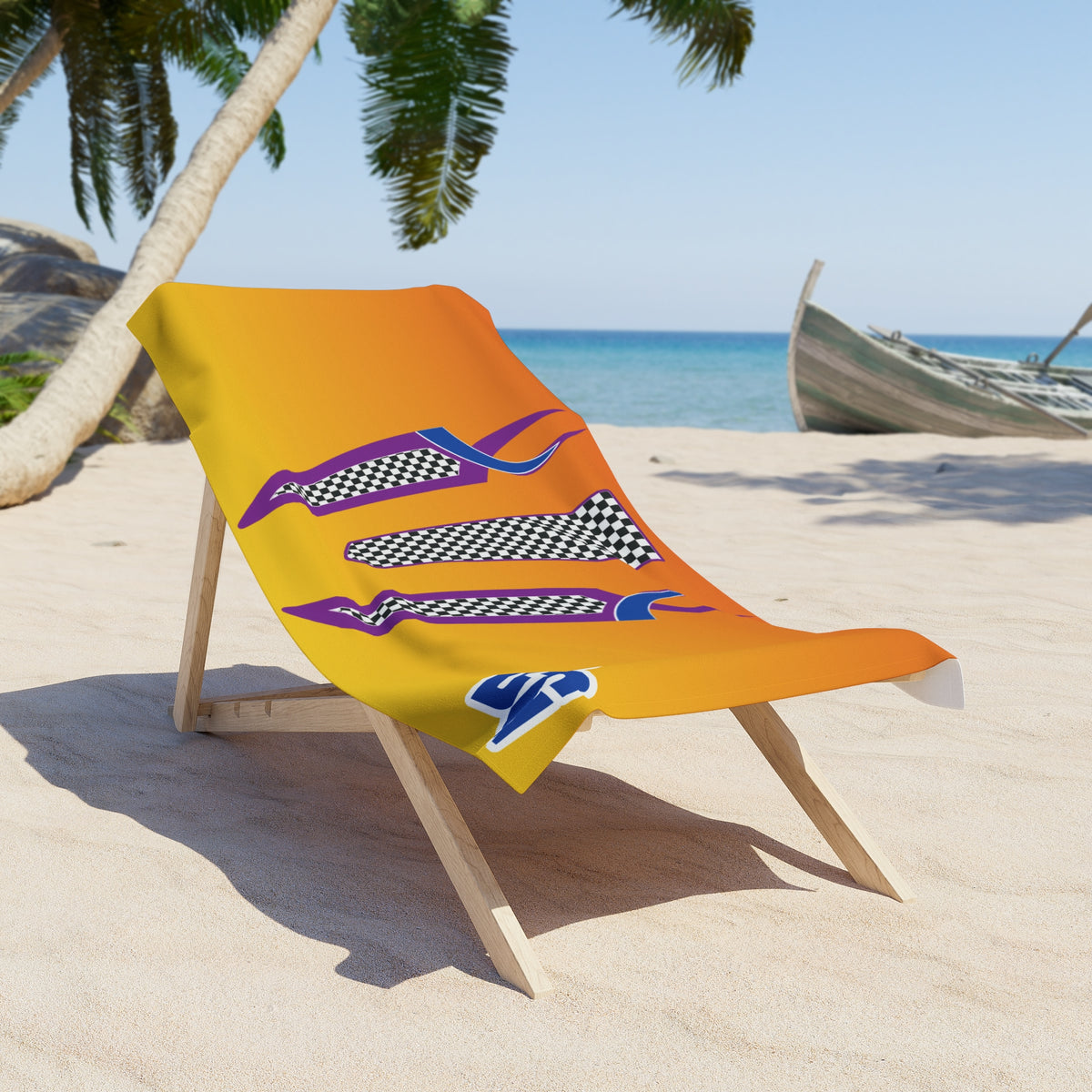 Desert Orange Fade Beach Towel