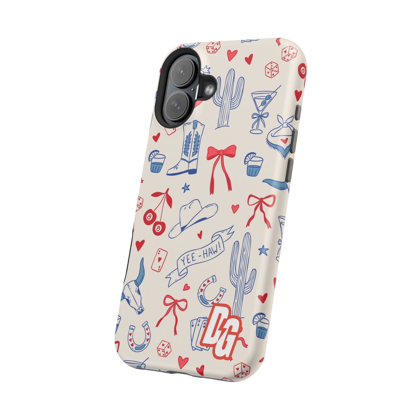 Lucky Cowgirl USA Tough Magnetic Cases