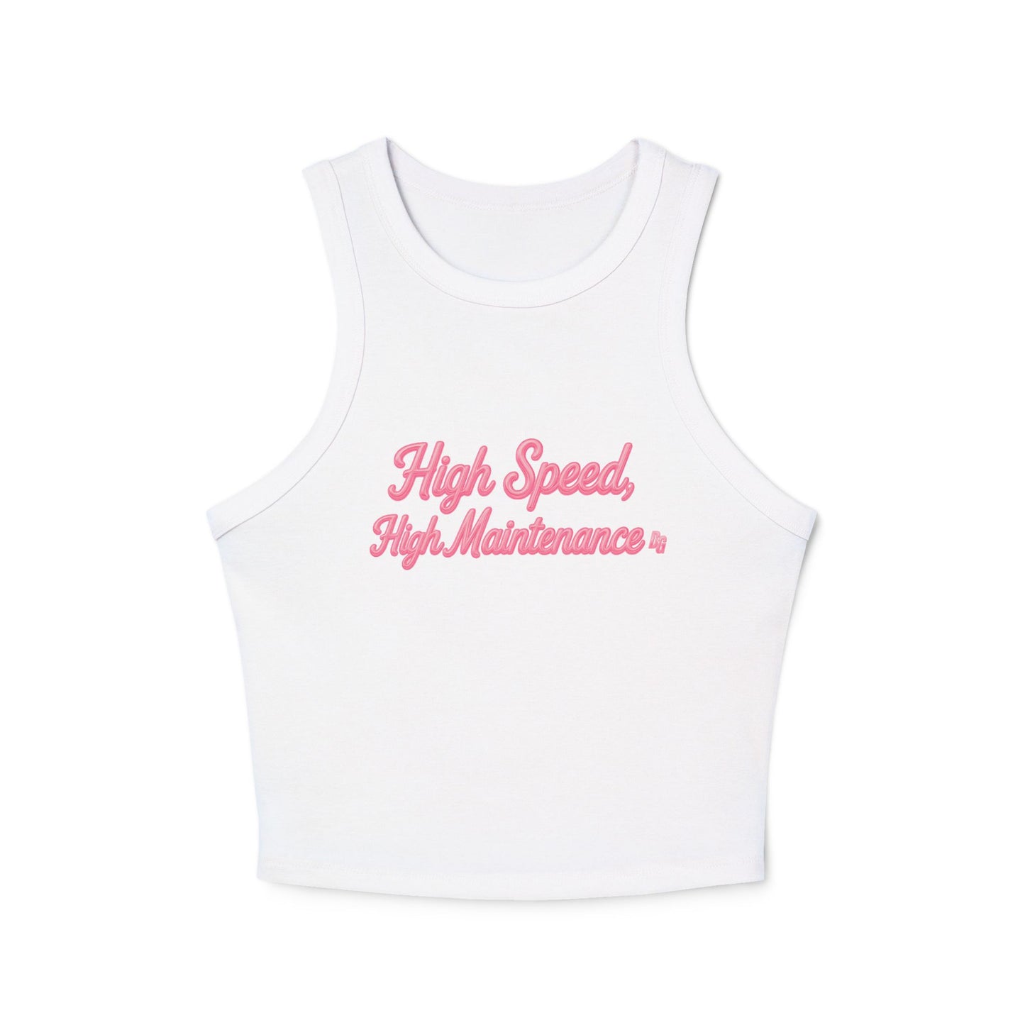 High Speed, High Maintenance Rib Racer Tank - BUBBLEGUM