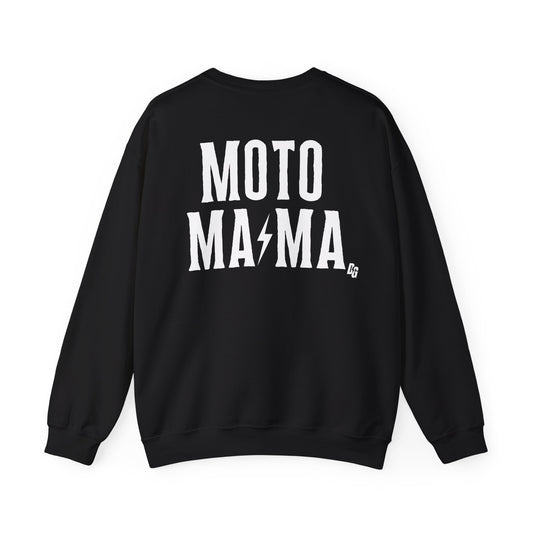 MOTO MAMA - CREWNECK - WHITE
