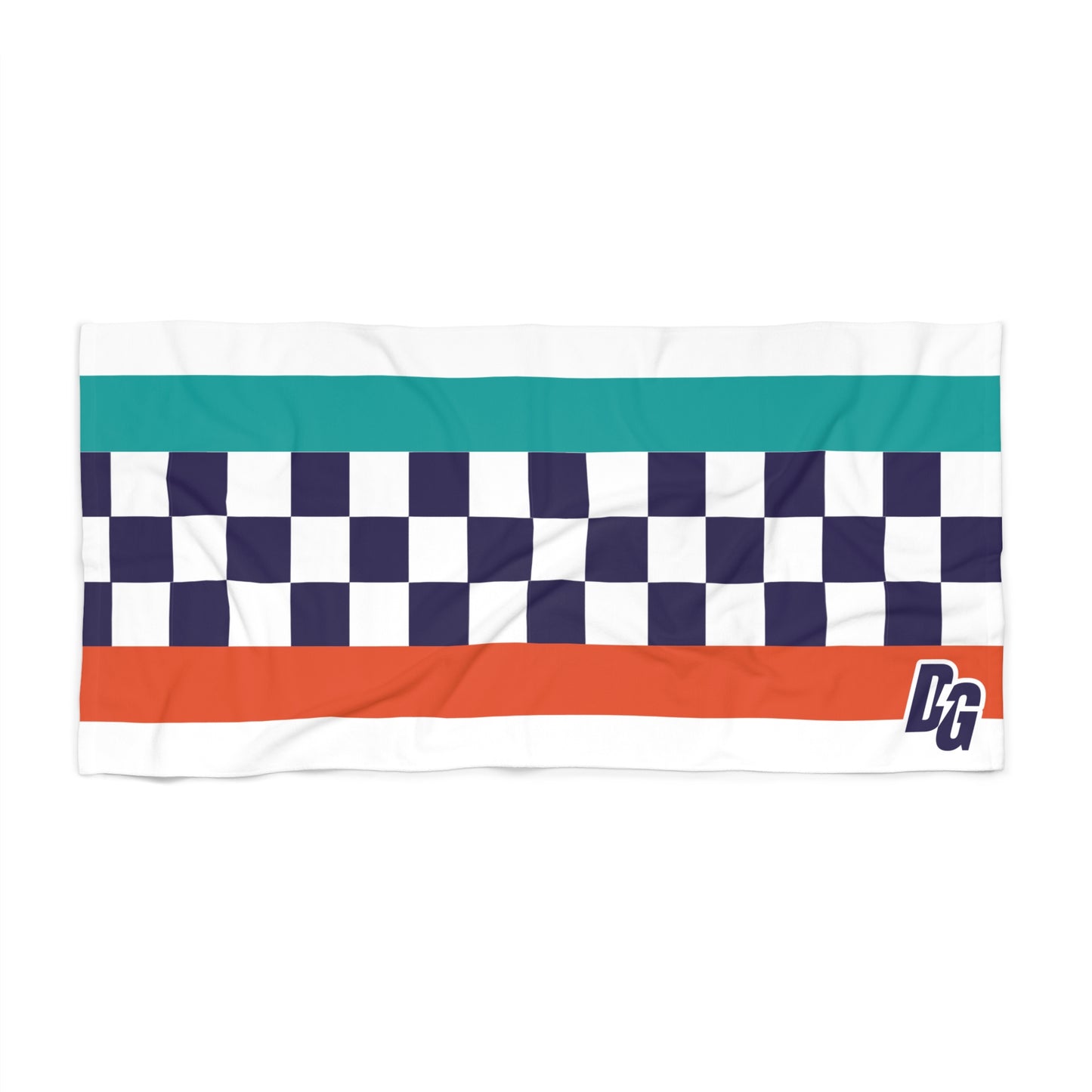 Desert Girl Orange/Purple/Teal Beach Towel
