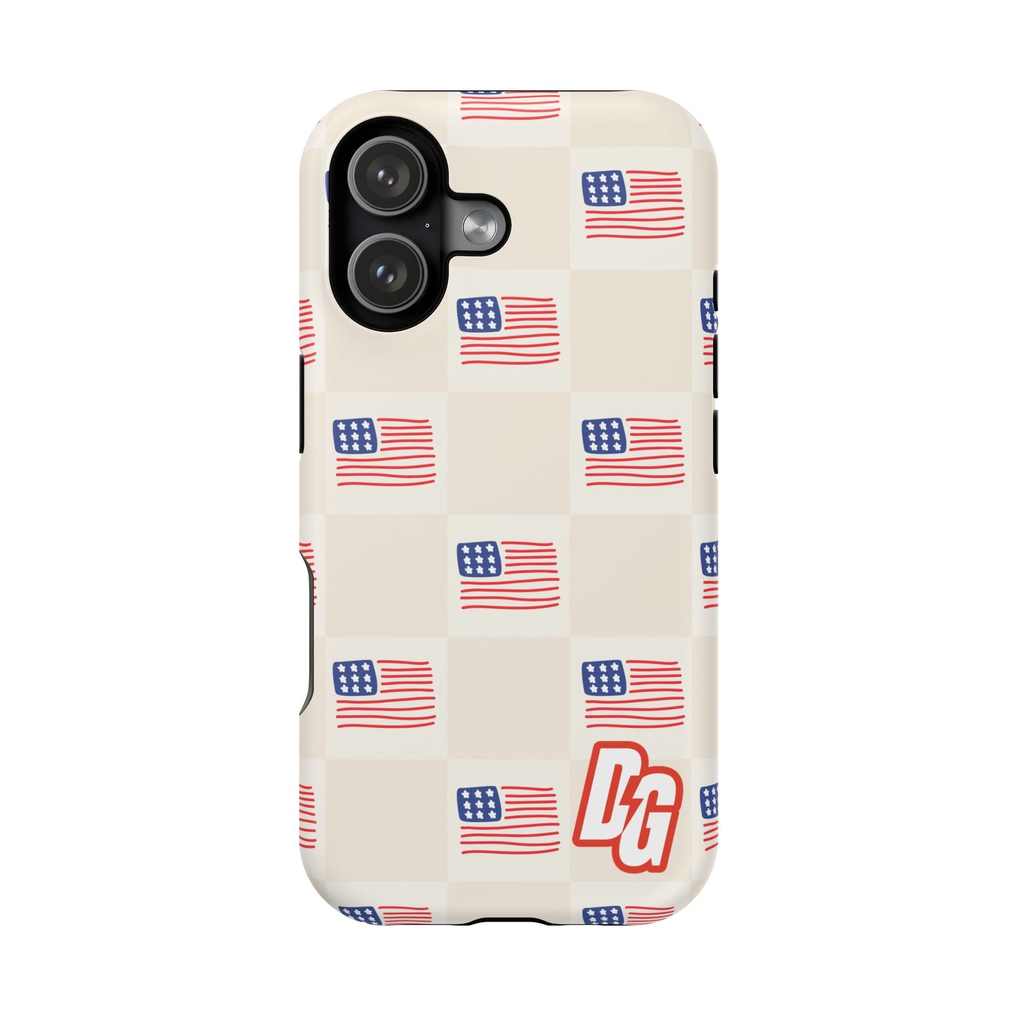 Checkered USA Tough Magnetic Cases