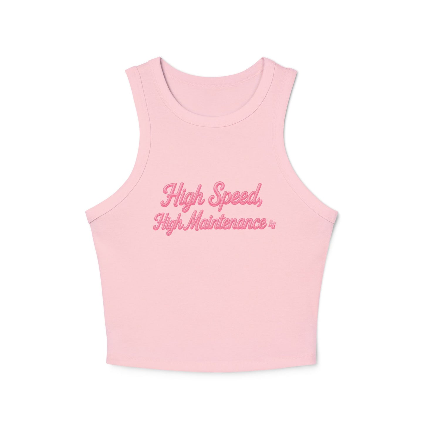 High Speed, High Maintenance Rib Racer Tank - BUBBLEGUM