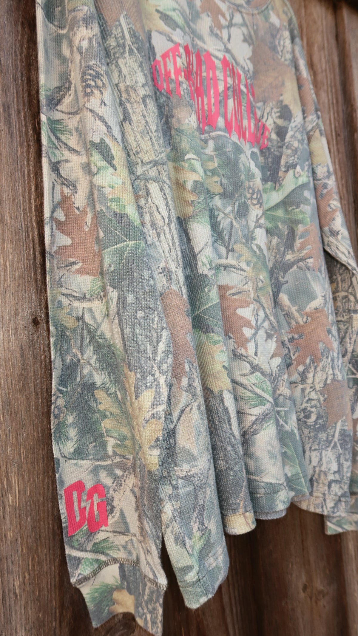 Off-Road Collective Metal Wrap Camo Waffle Knit Long Sleeve
