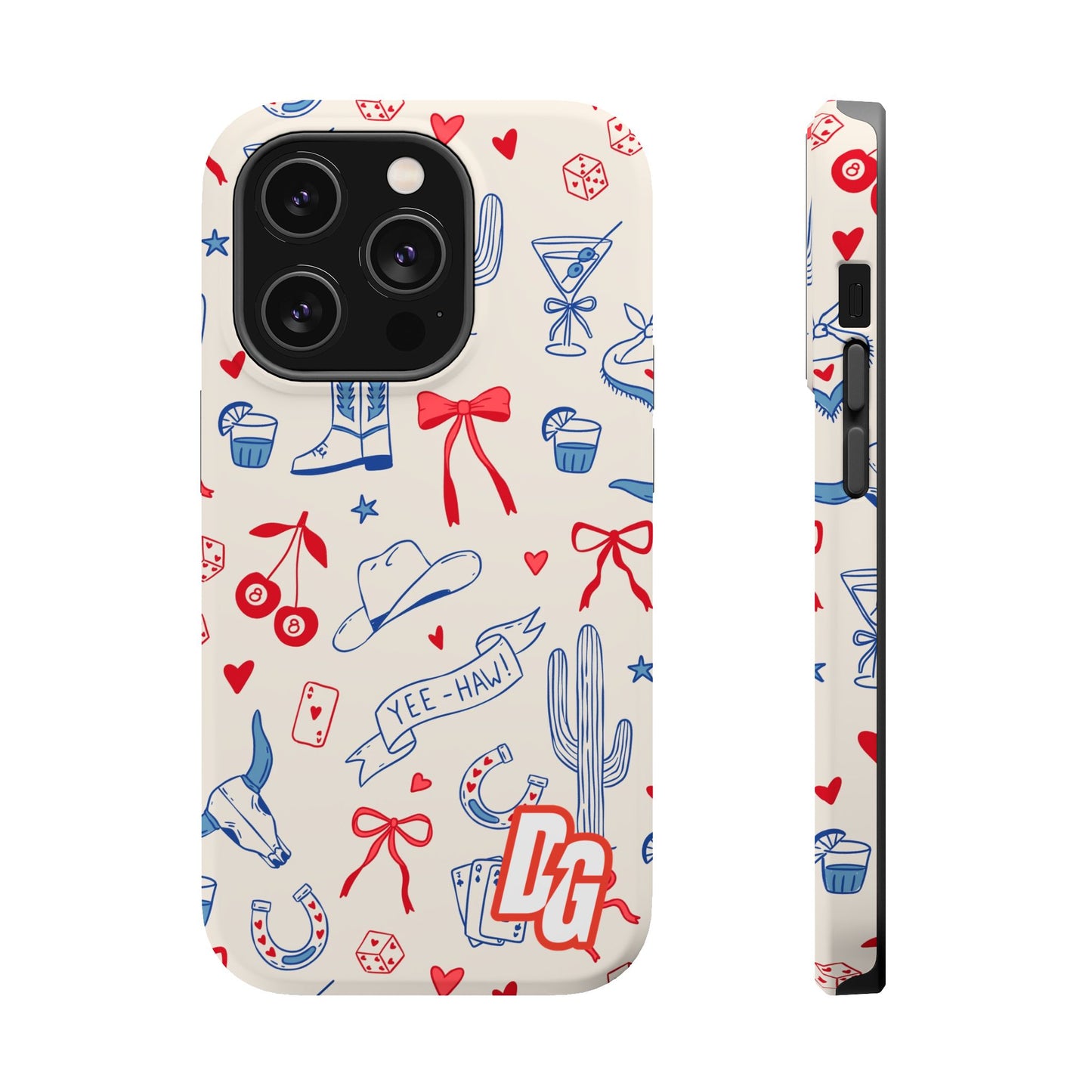Lucky Cowgirl USA Tough Magnetic Cases