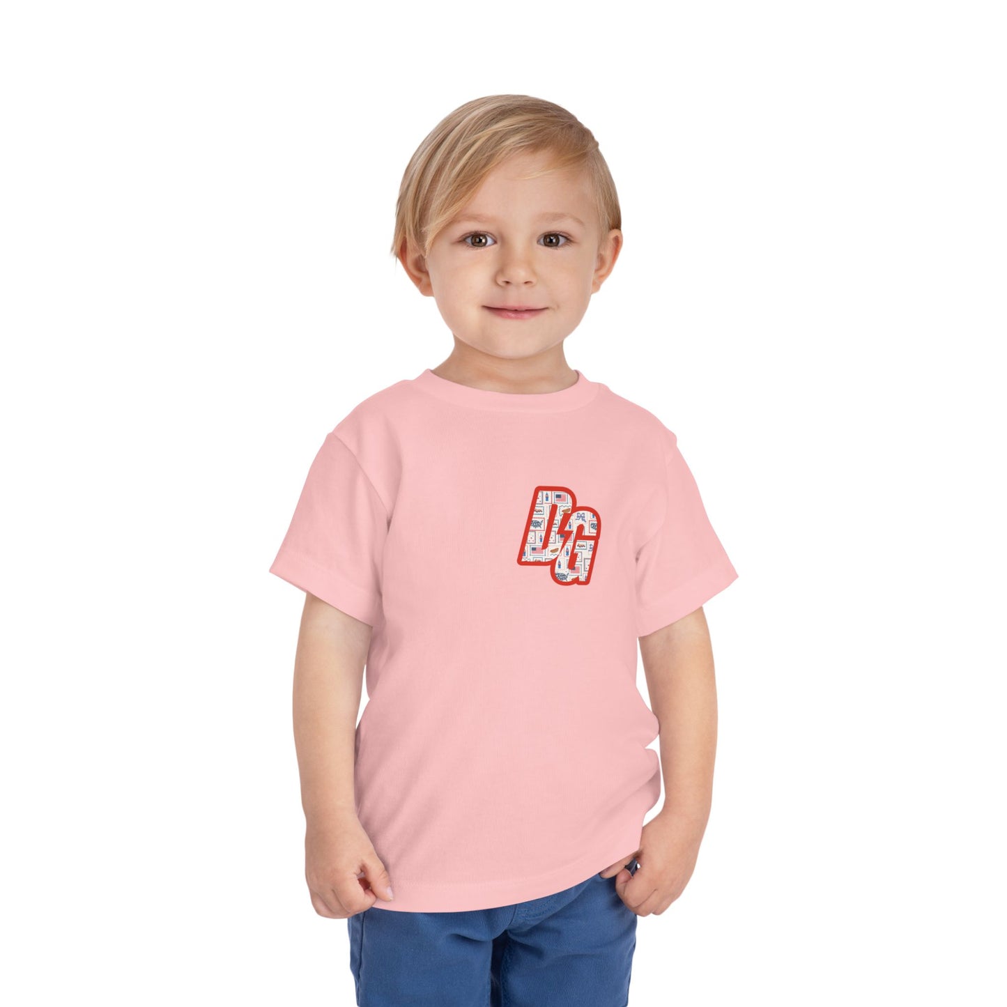 Toddler Postcard USA DG Short Sleeve Tee