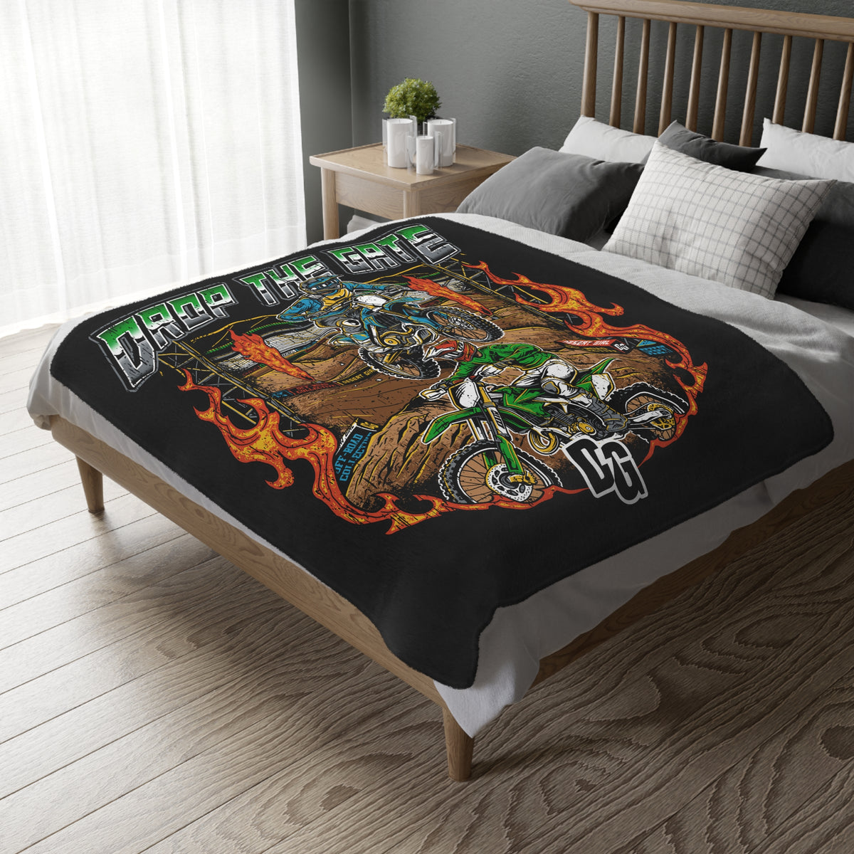 Drop The Gate DG Fuzzy Blanket ( Double Sided )