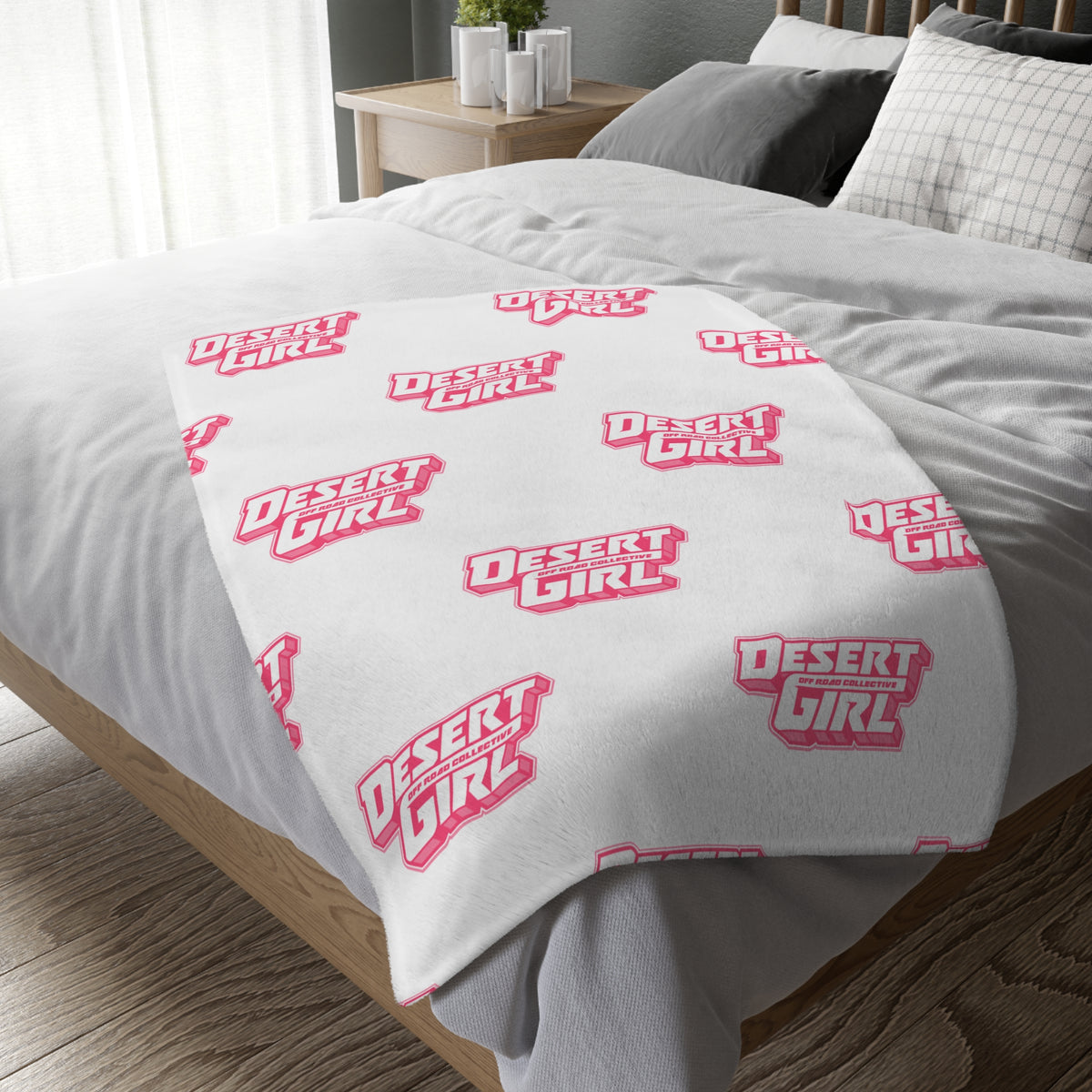 Desert Girl Off-Road Collective Fuzzy Blanket ( Double Sided )