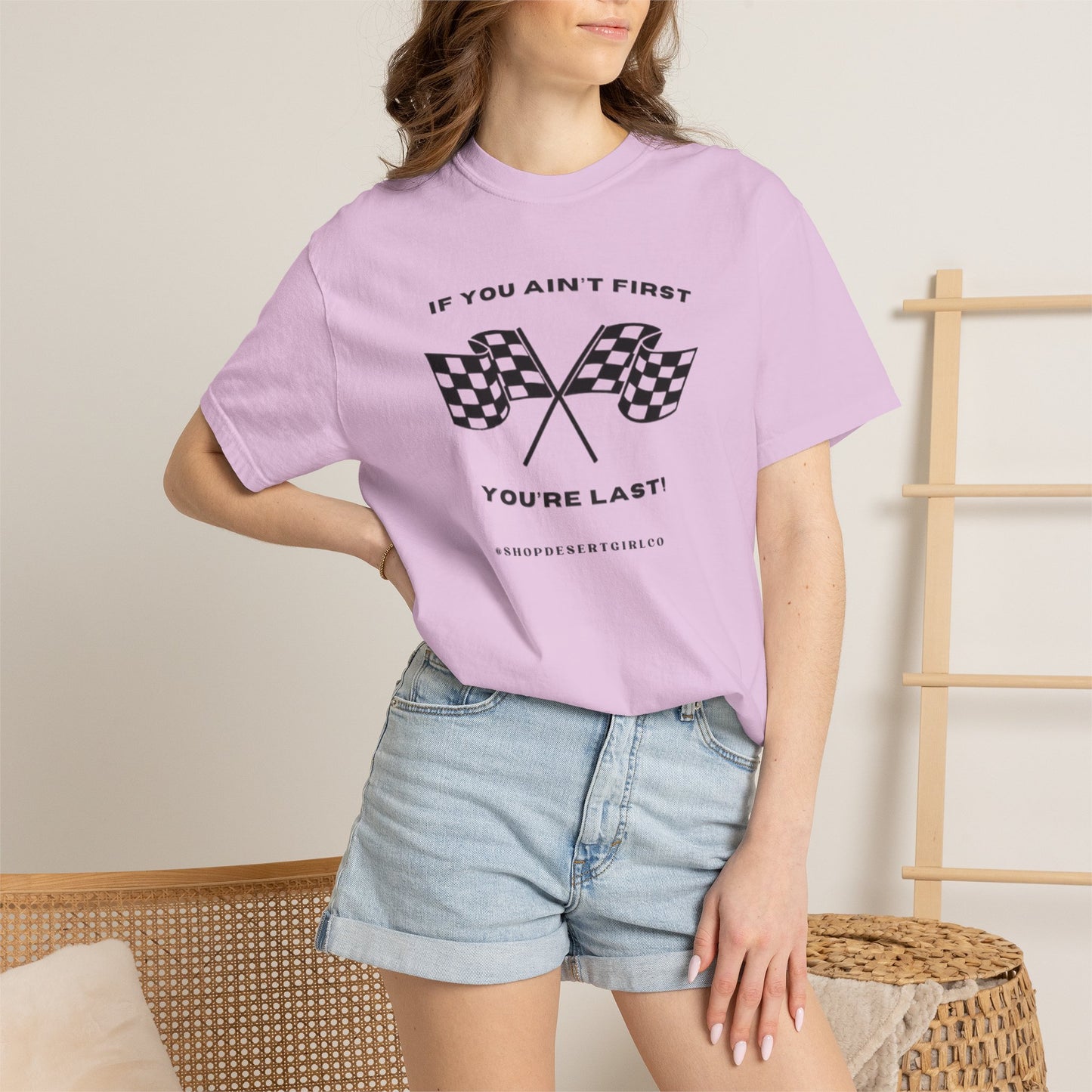 If You Ain't First 24 Comfort Colors Tee - BLACK