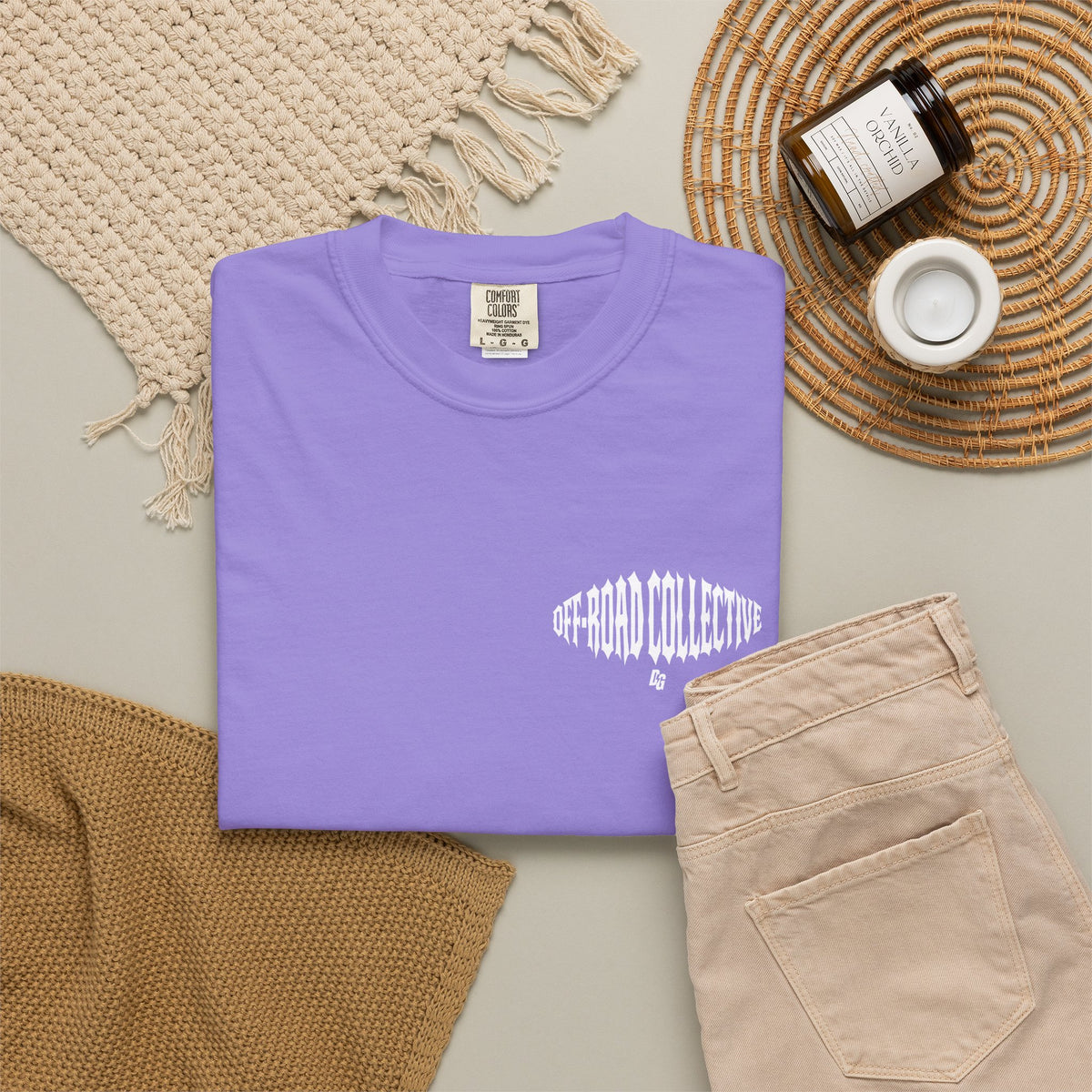 Off-Road Collective Metal Wrap Comfort Colors Tee - WHITE
